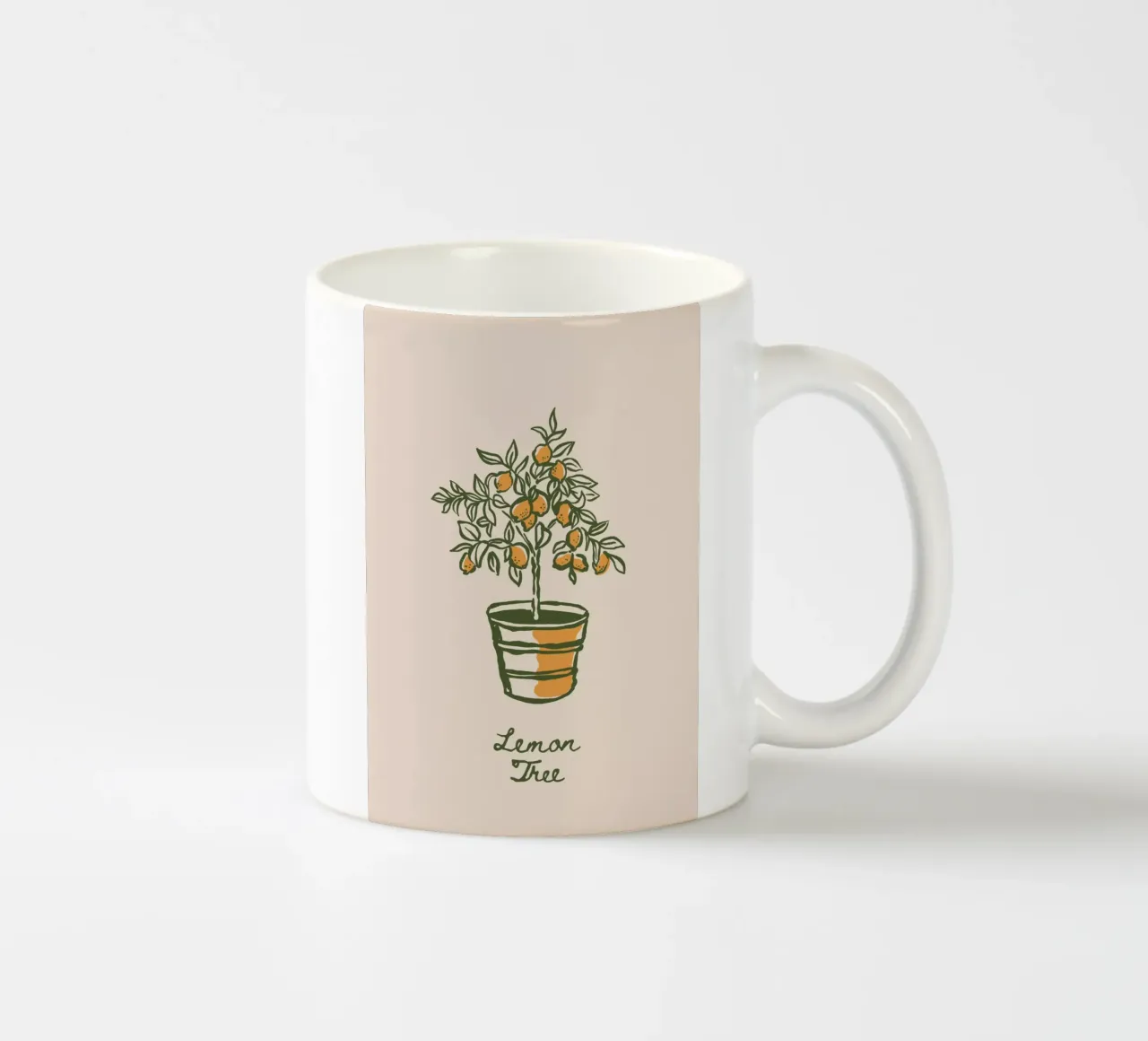 Boho Vacation 12 Lemon Tree tazza in ceramica da Boho Print Collection