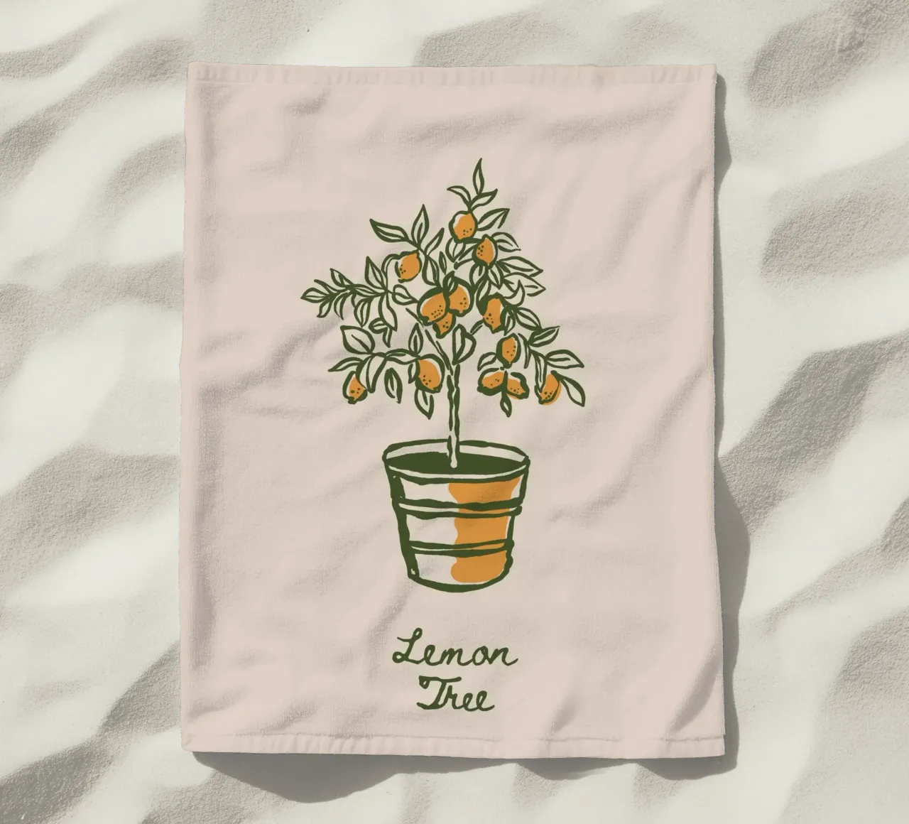 Boho Vacation 12 Lemon Tree telo mare da Boho Print Collection