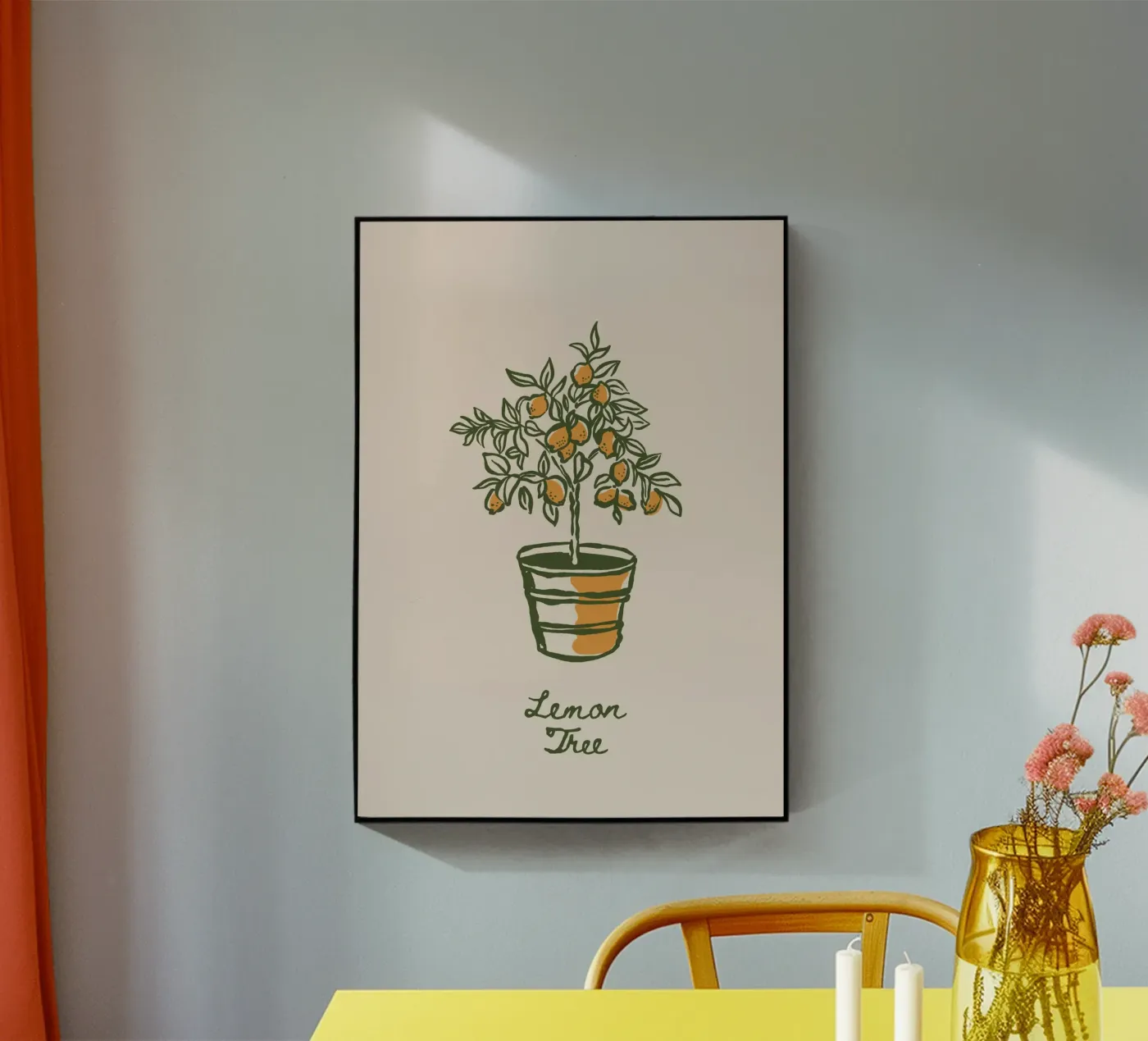 Boho Vacation 12 Lemon Tree plexiglass da Boho Print Collection