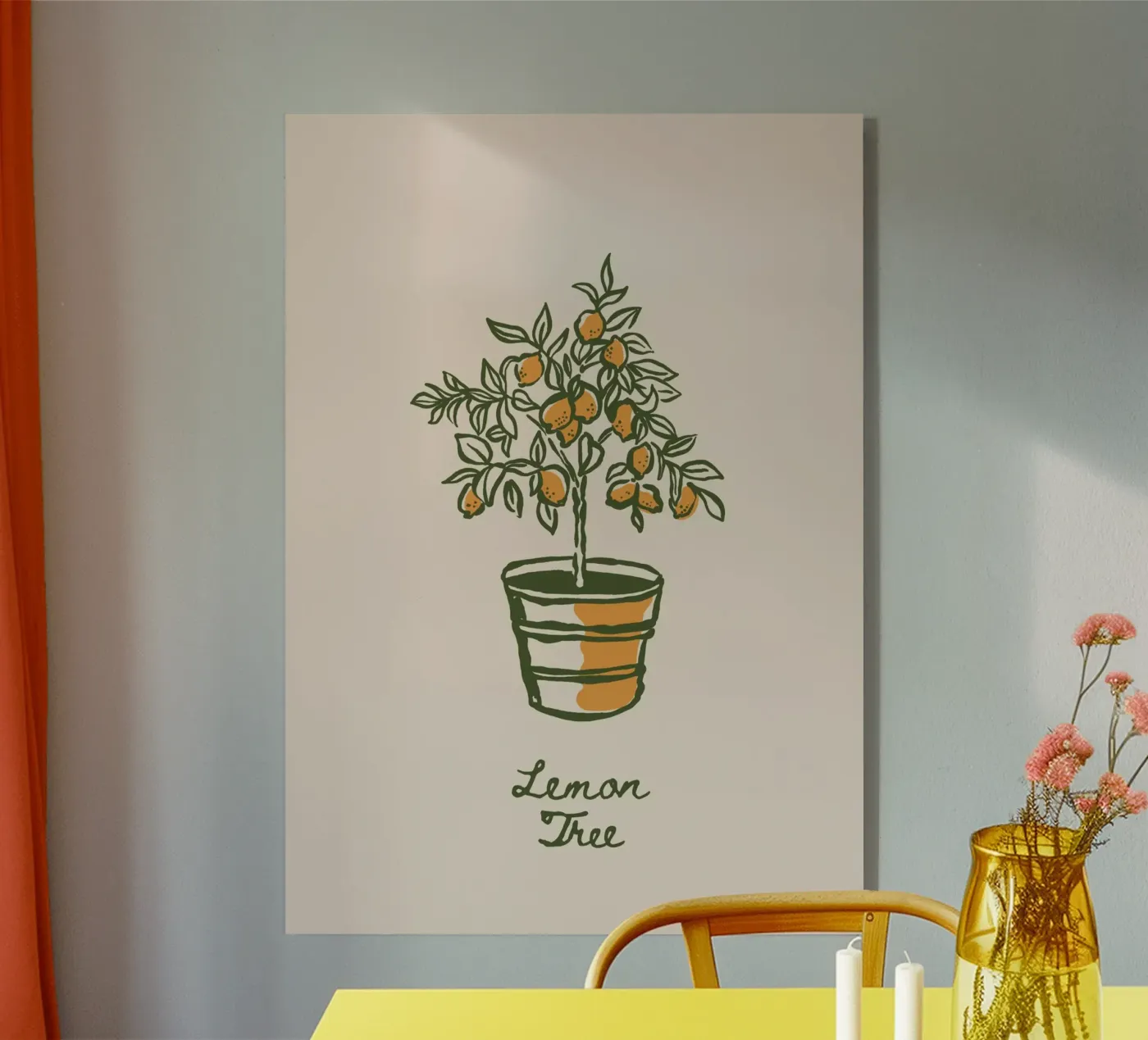 Boho Vacation 12 Lemon Tree plexiglass da Boho Print Collection