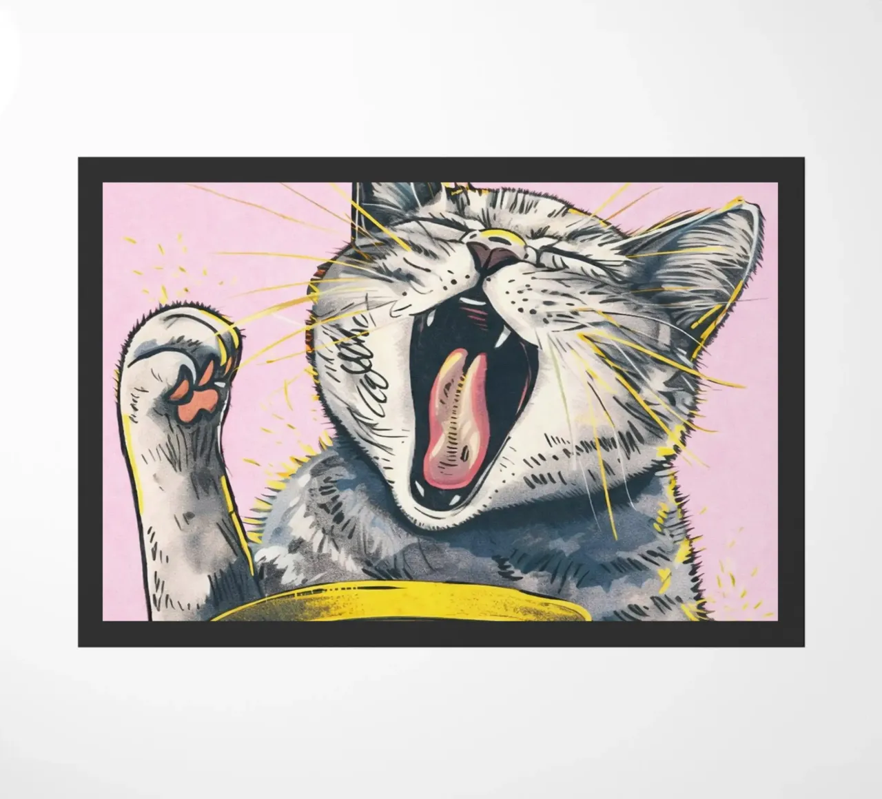 gatto caffè zerbino da Plumpz