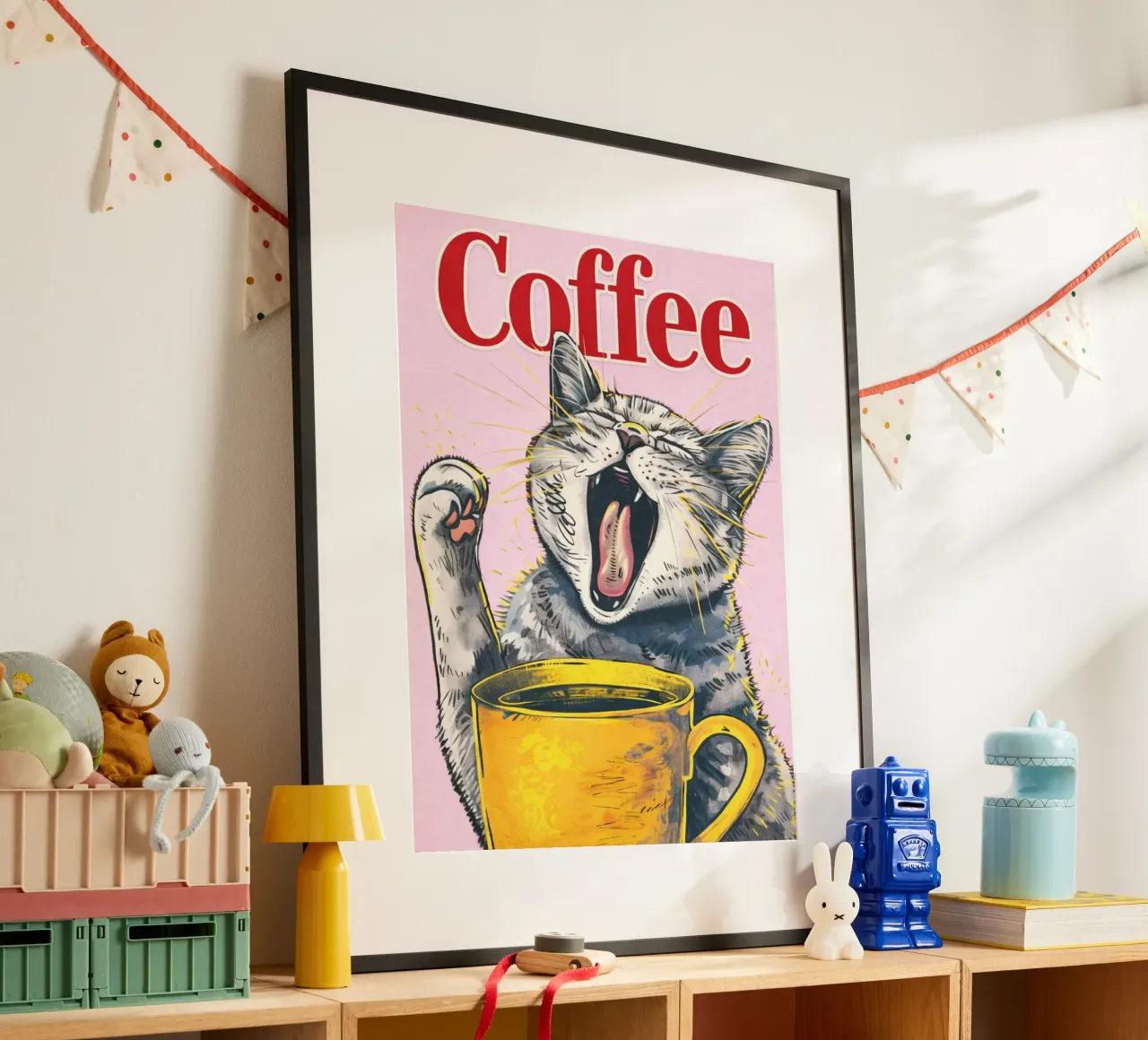 coffee cat poster da Plumpz