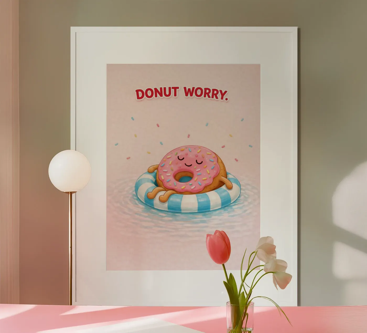 donut worry poster by Plumpz