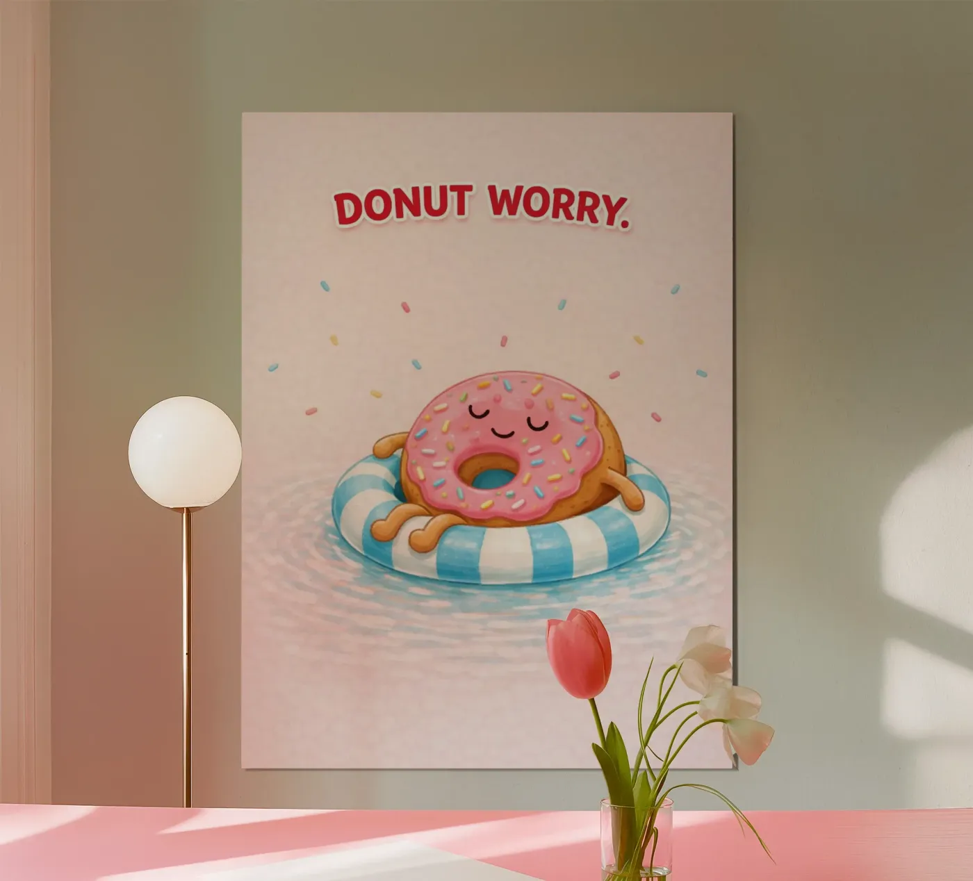 donut worry poster by Plumpz