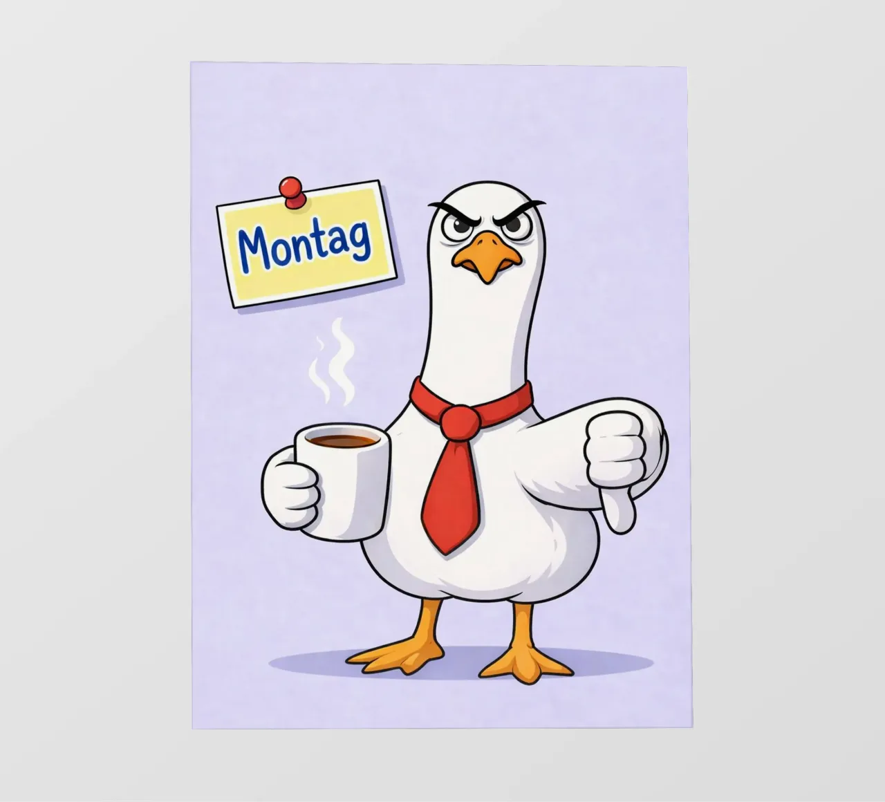 boze eend fotobehang van Plumpz