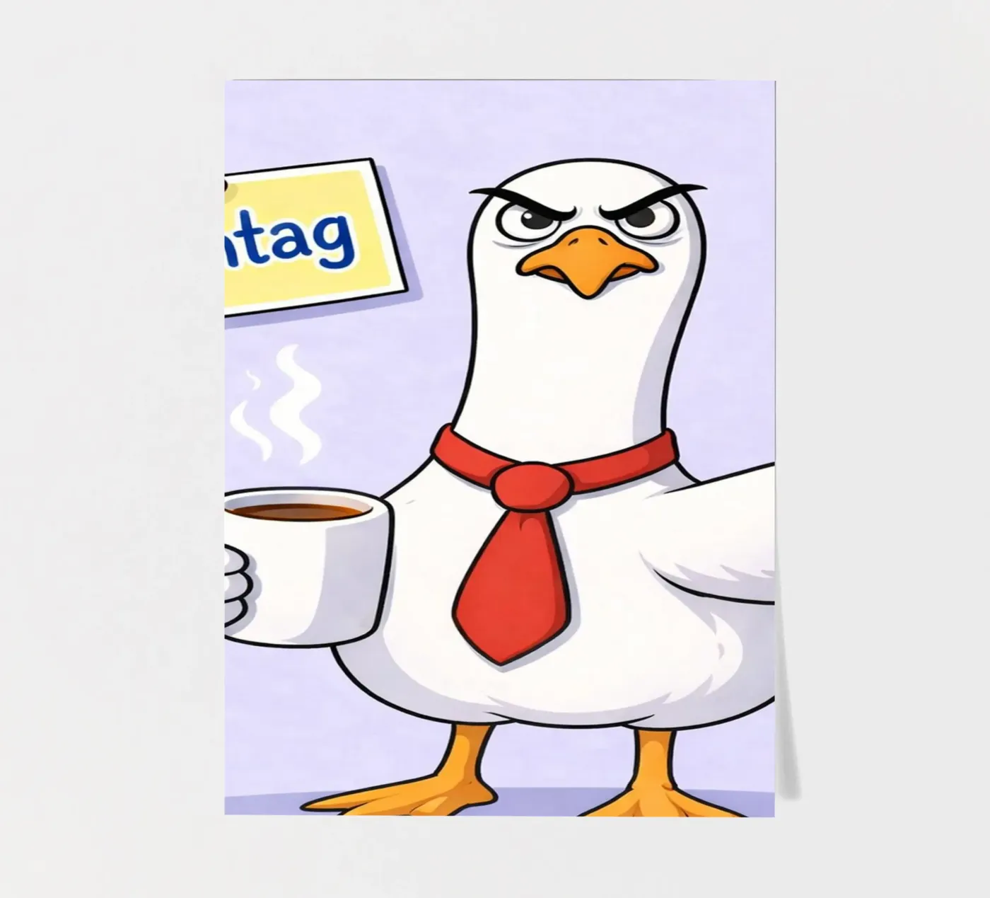 angry duck stickervel van Plumpz