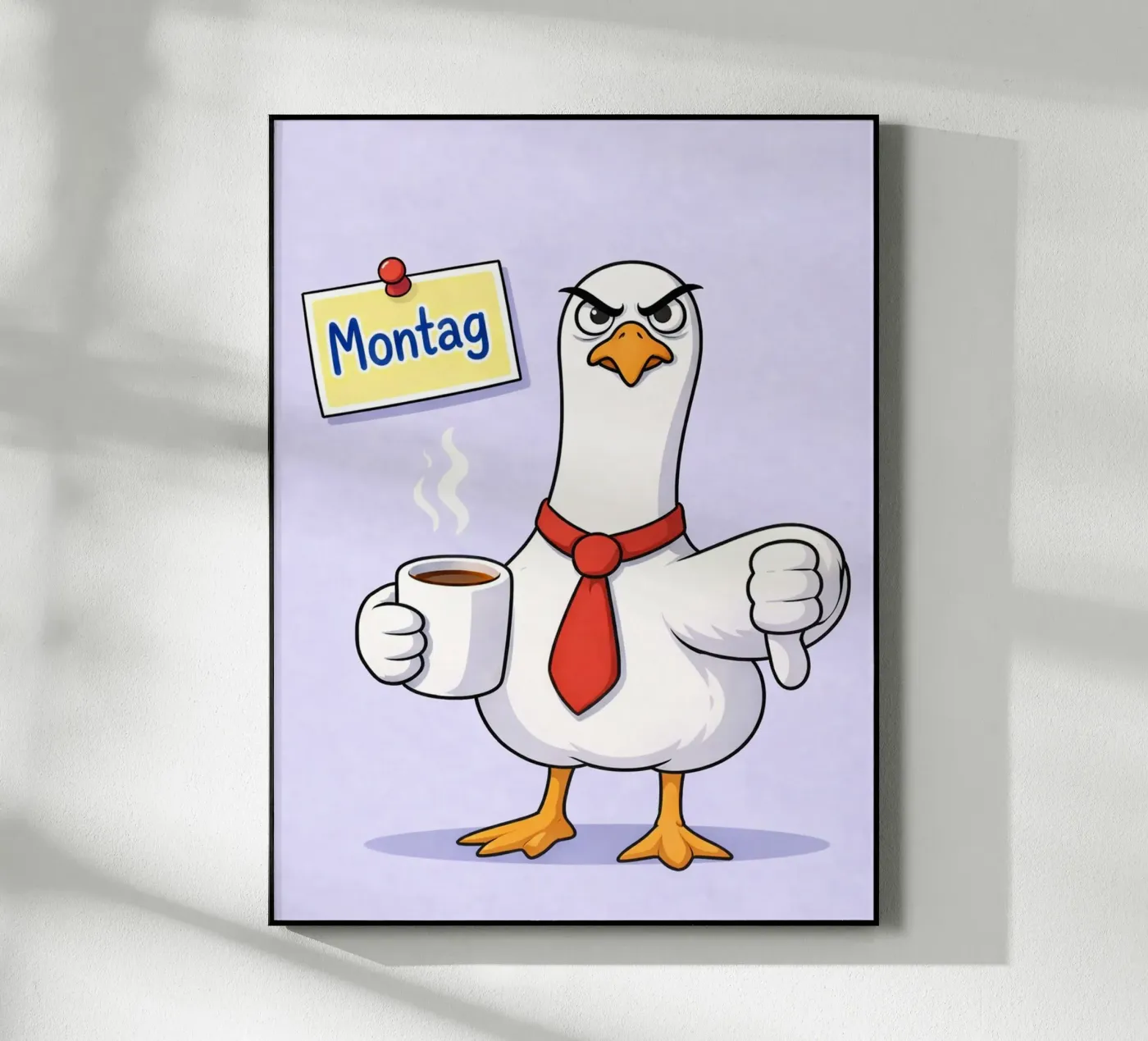 angry duck acrylic glass by Plumpz