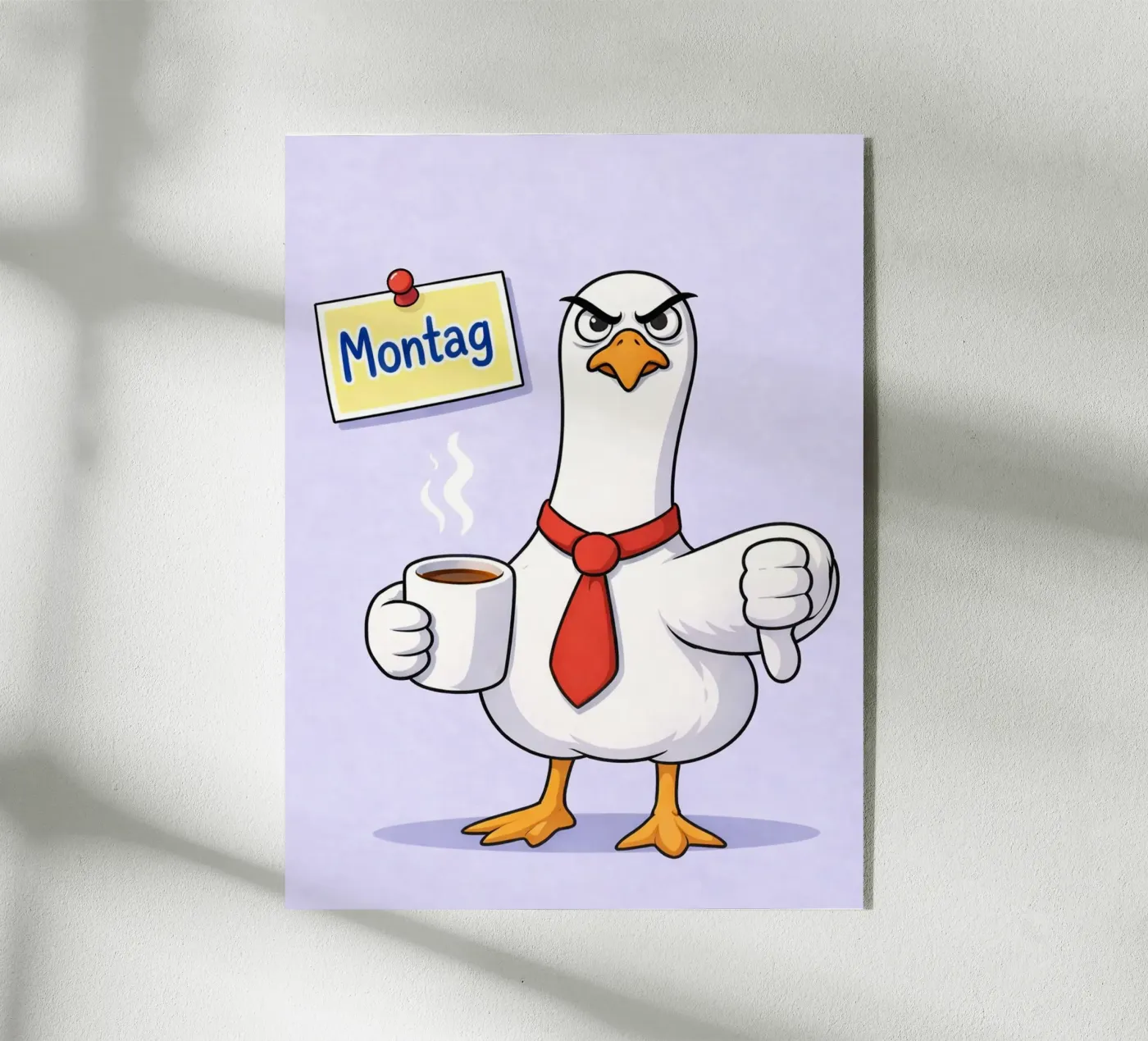 angry duck acrylic glass by Plumpz