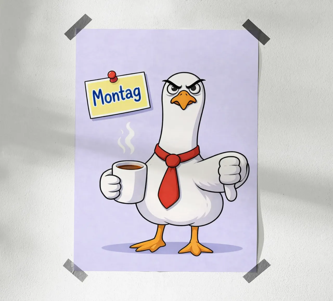 boze eend poster van Plumpz