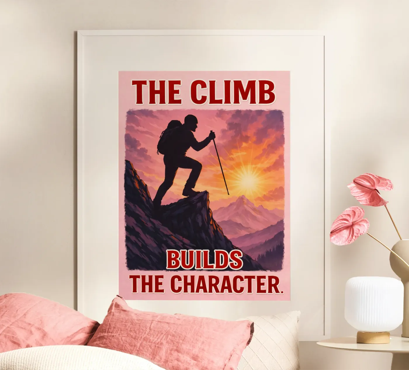 de klim poster van Plumpz