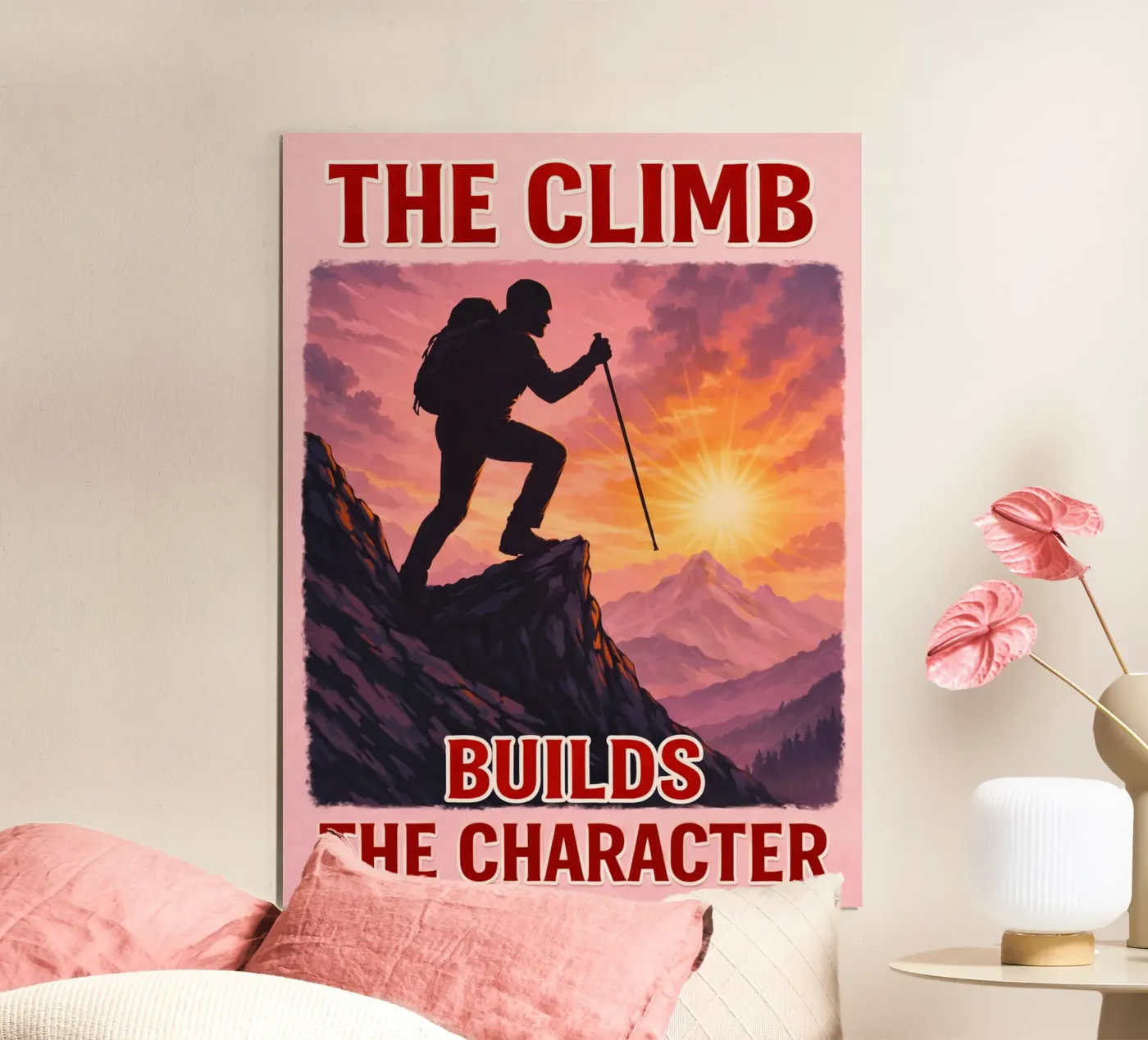 de klim poster van Plumpz