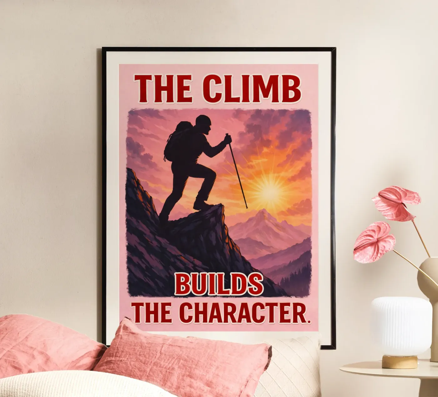 de klim poster van Plumpz