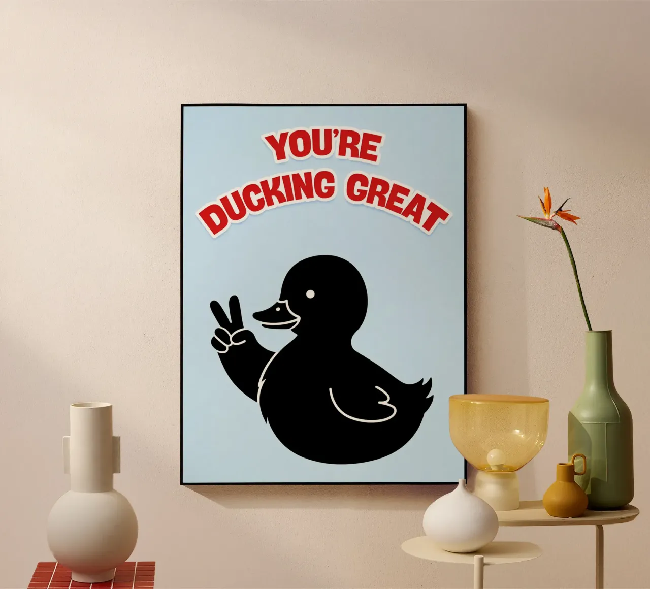 Je bent geweldig in duiken. acryl van Plumpz