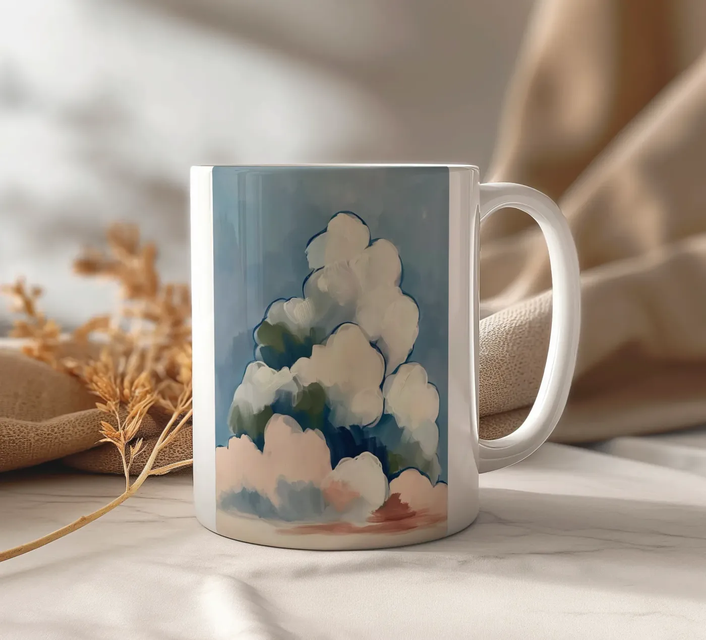 Clouds Before Rain mug en céramique de softsoul