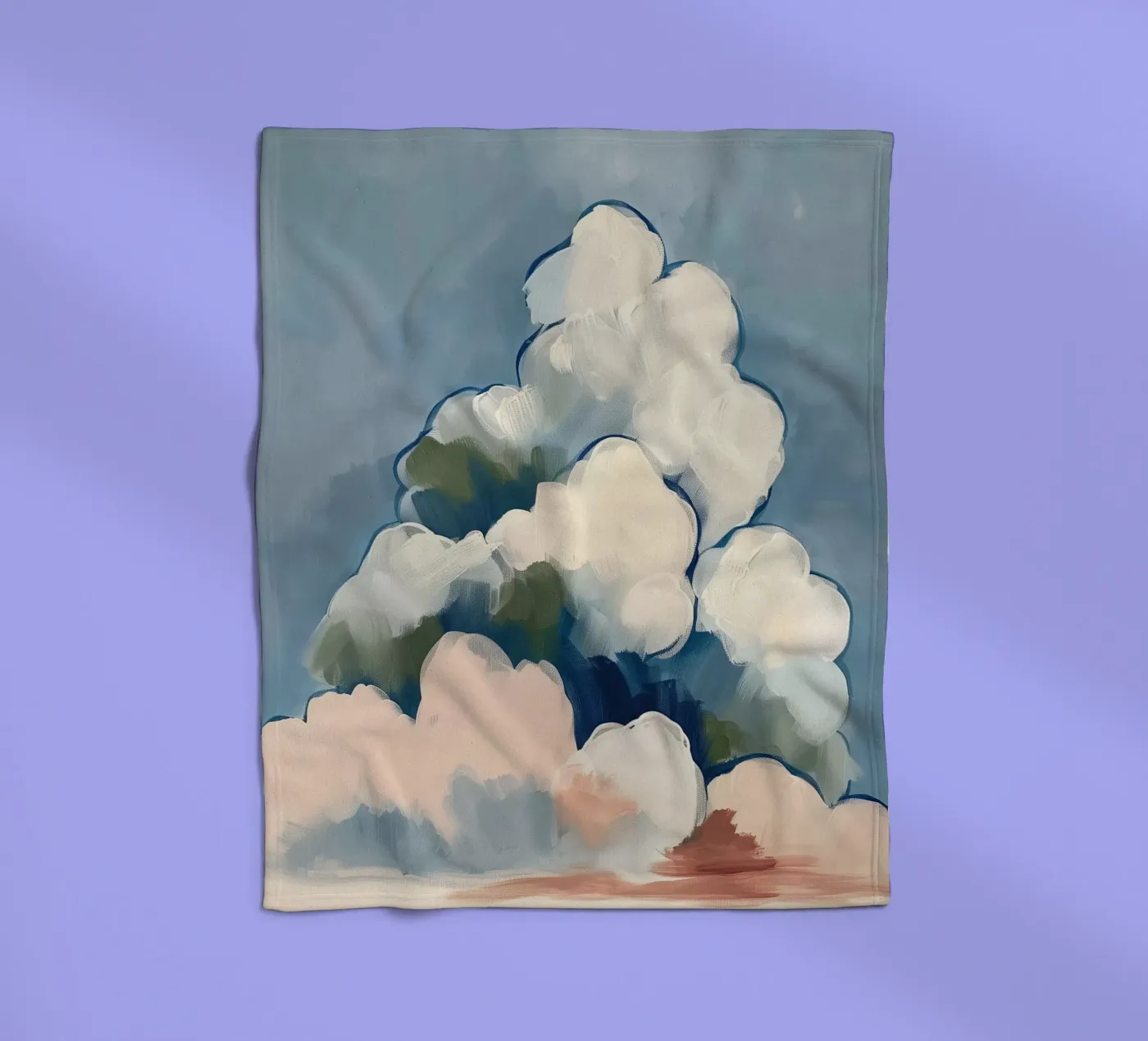 Clouds Before Rain Fleecedecke von softsoul