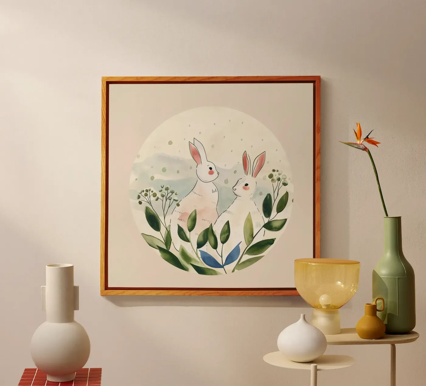 Springtime Companions Acryl-Glas von softsoul