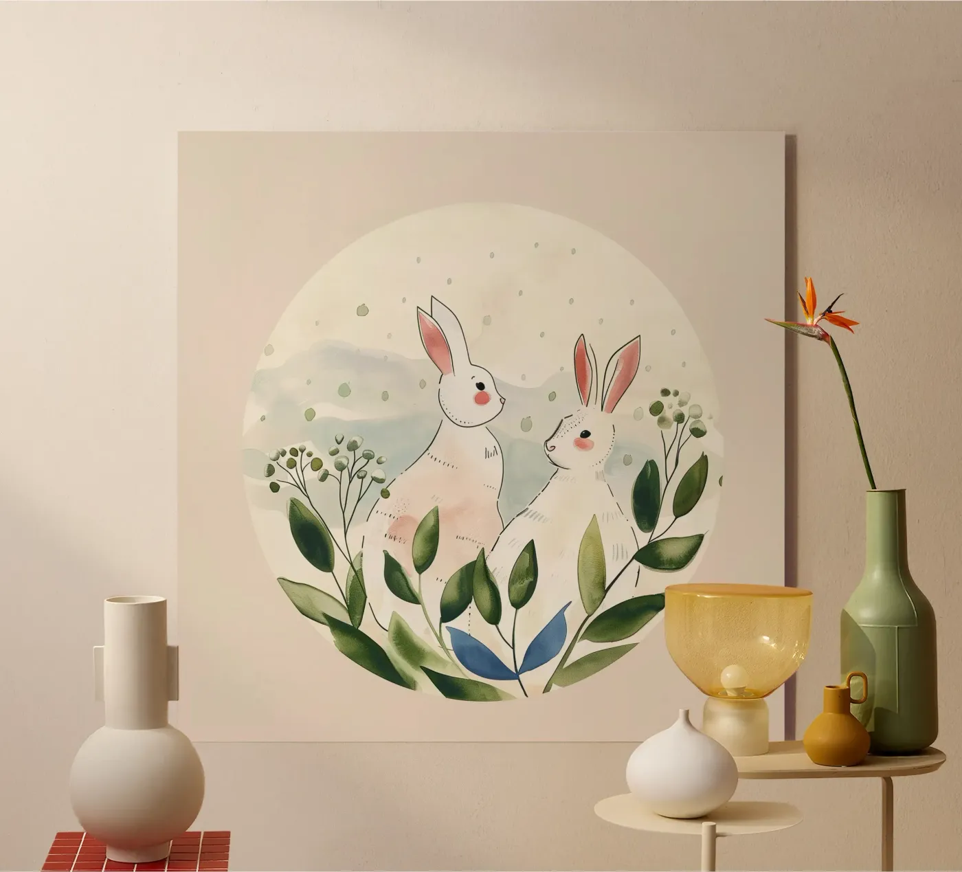 Springtime Companions Acryl-Glas von softsoul
