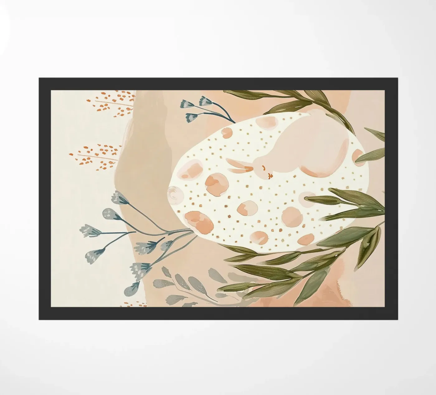Easter Springtime Bunny Fußmatte von softsoul