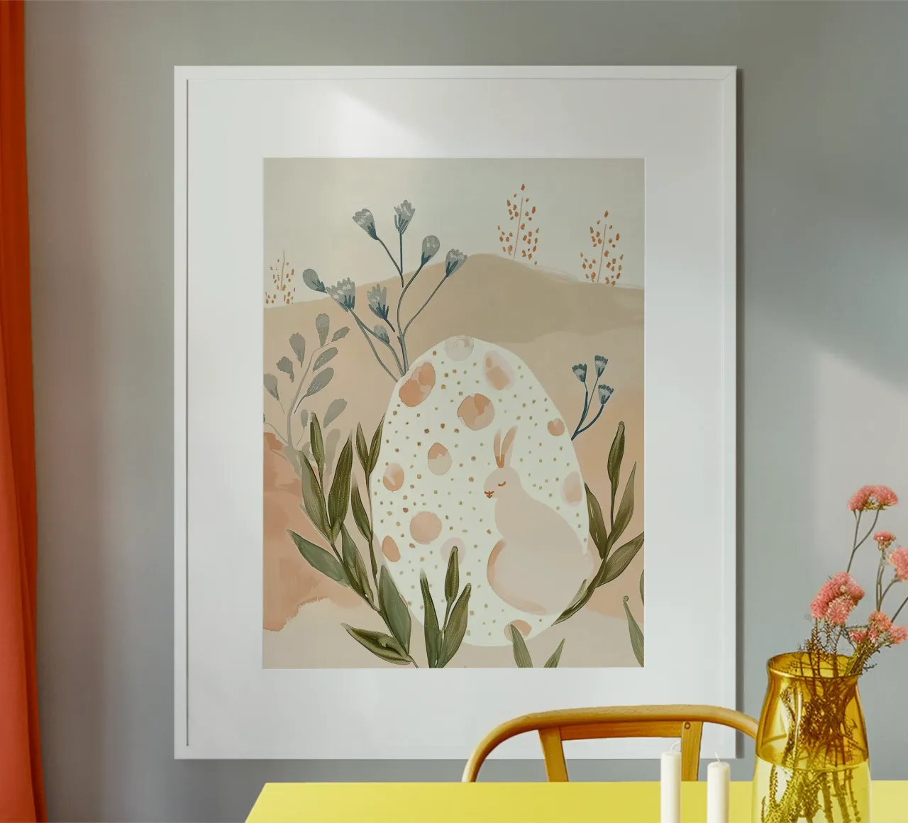 Easter Springtime Bunny poster by softsoul