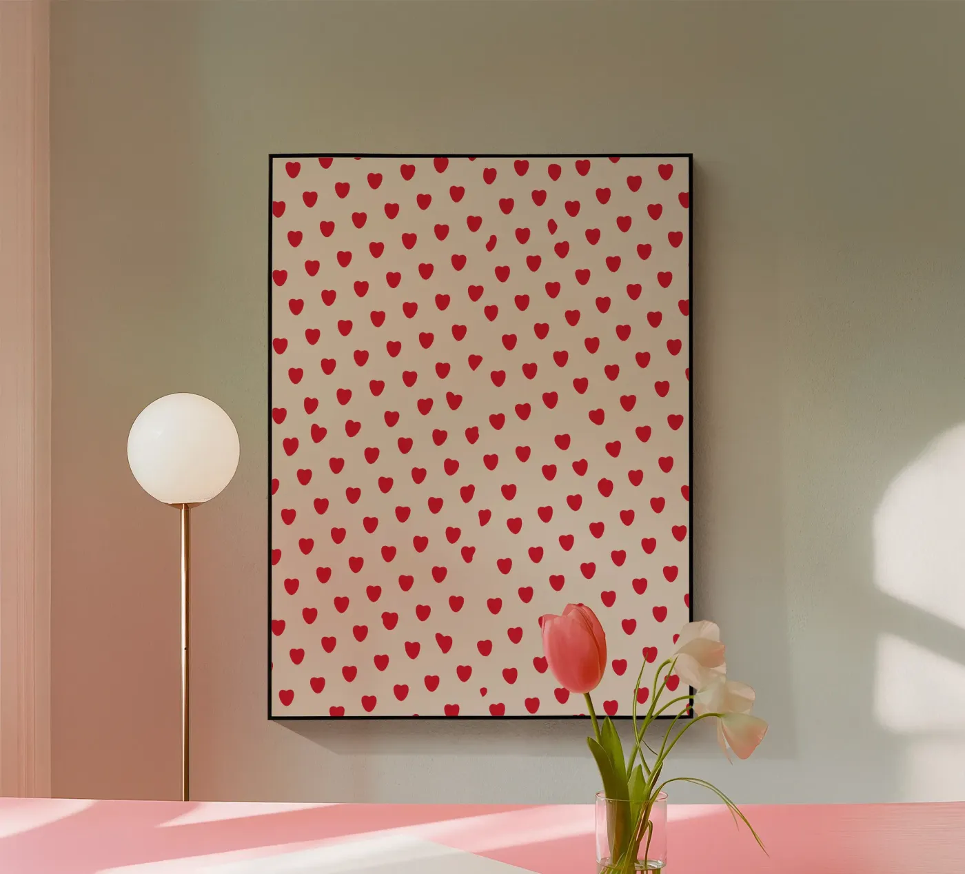 KLEIN HART acryl van MORINA FLAW