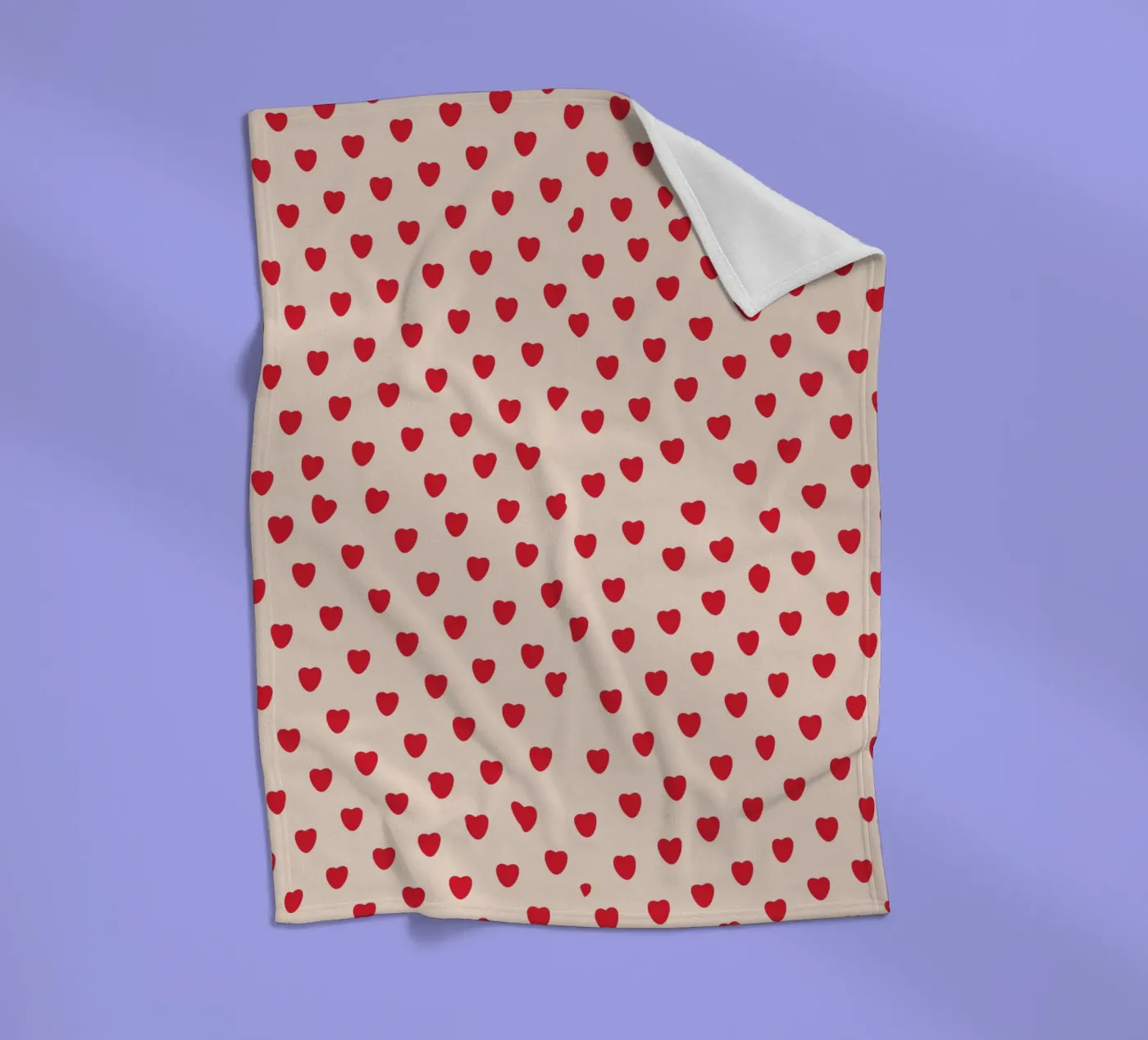 SMALL HEART coperta in pile da MORINA FLAW