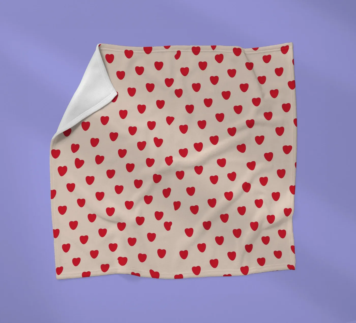 SMALL HEART coperta in pile da MORINA FLAW