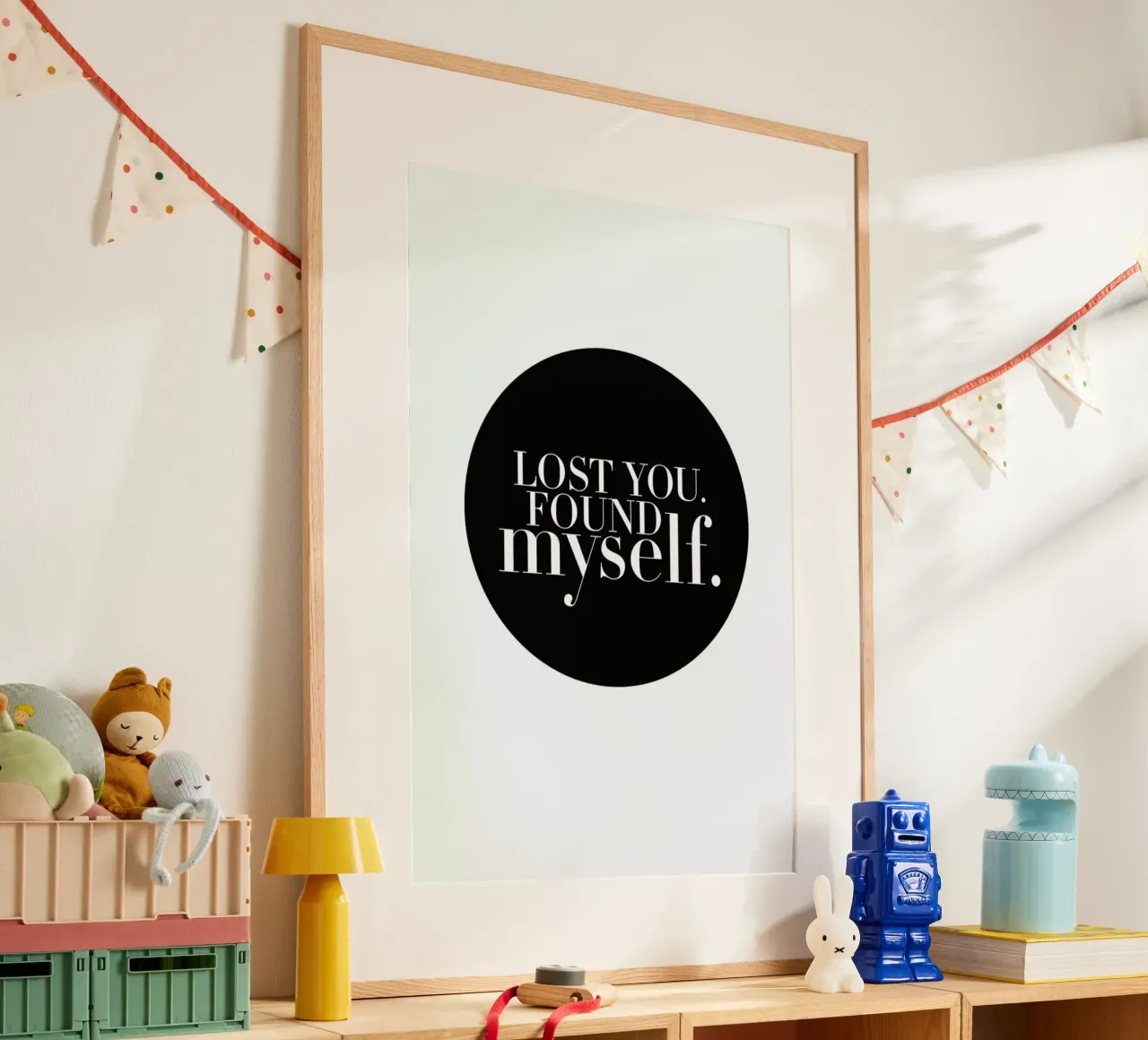 Lost you poster con telaio in alluminio da FUNKE Lifestyle GmbH