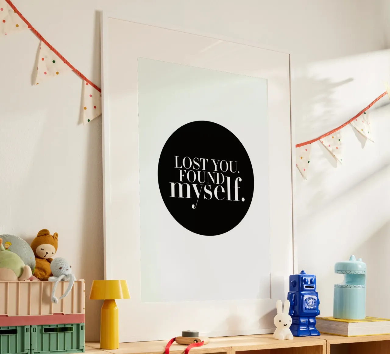 Lost you poster con telaio in alluminio da FUNKE Lifestyle GmbH