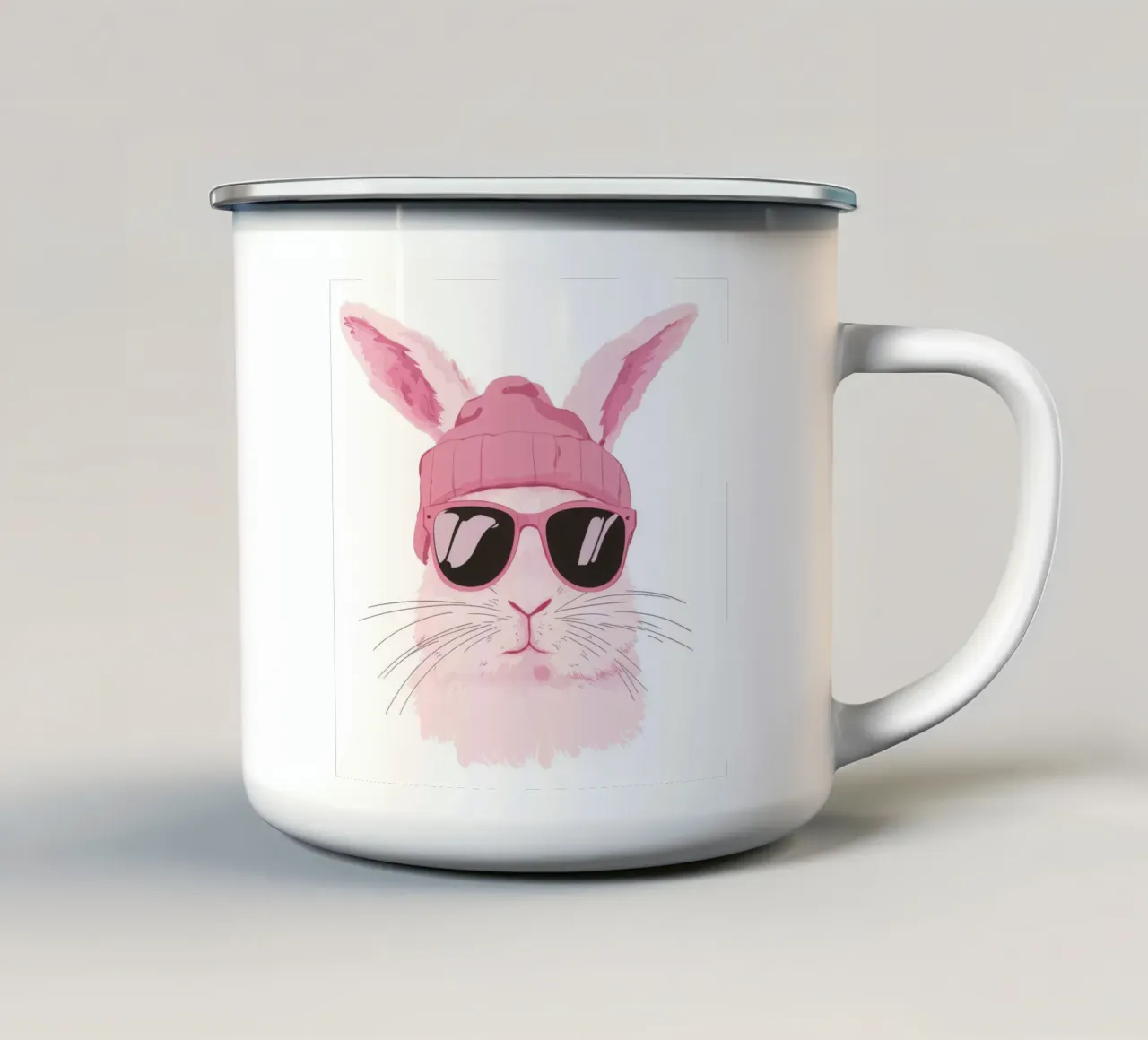Cute Rabbit 7 tazza in smalto da So Cute Land - Affiches et posters