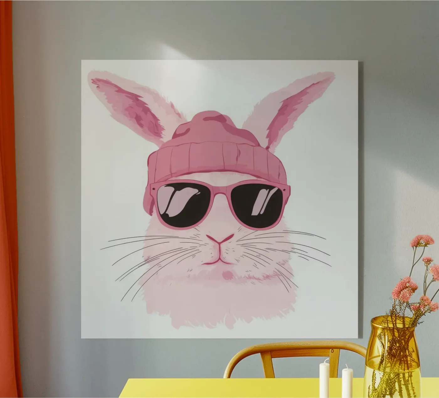 Cute Rabbit 7 acryl van So Cute Land - Affiches et posters