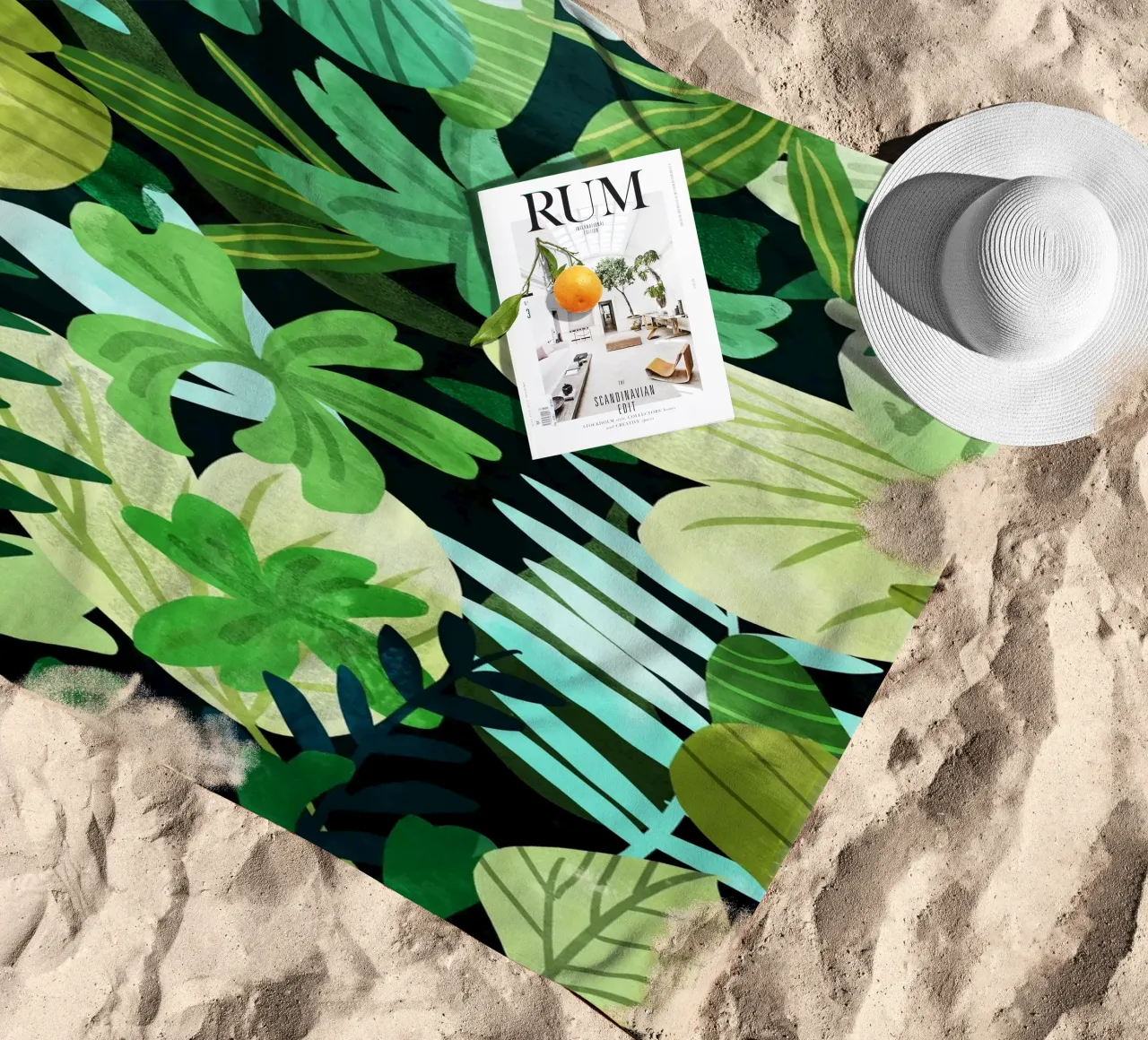 Rainforest || beach towel by 83oranges.com