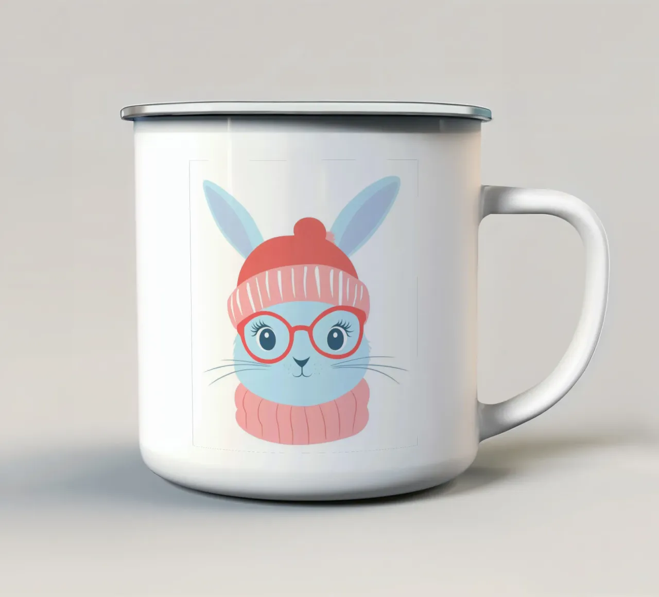 Cute Rabbit 8 tazza in smalto da So Cute Land - Affiches et posters