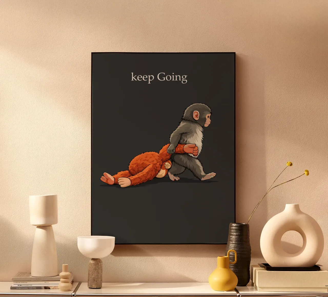 monkey puch keep Going plexiglass da vintageshop