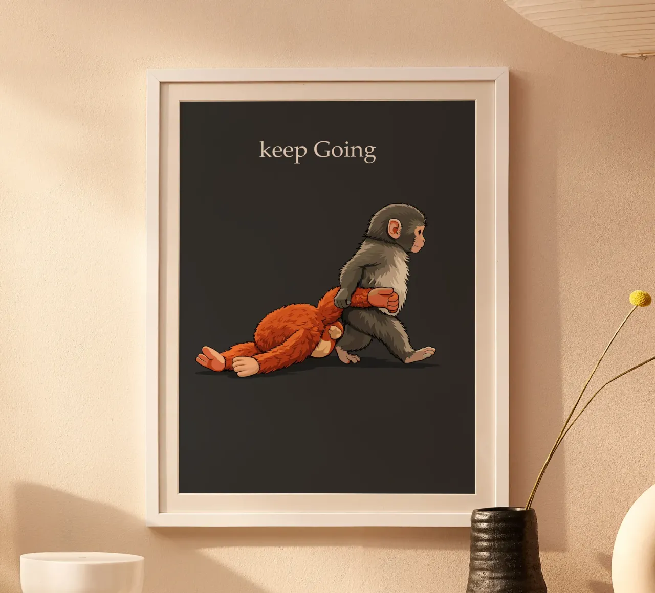 monkey puch keep Going poster da vintageshop