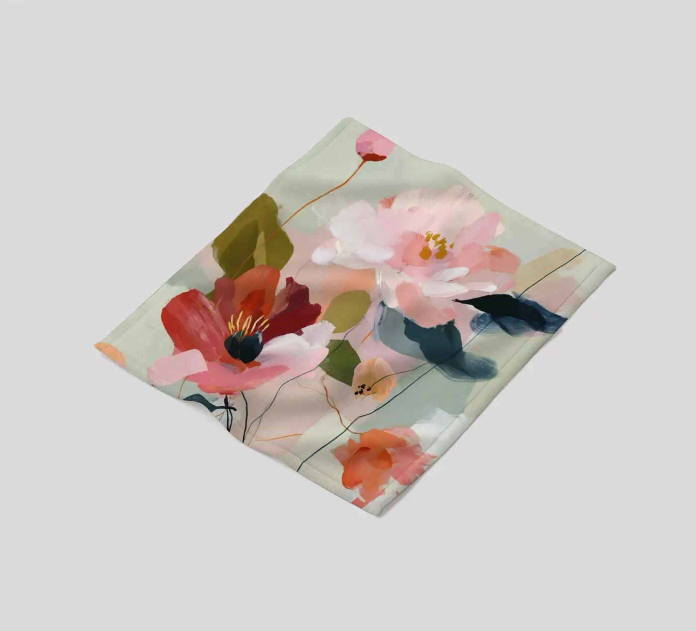 Lente bloei fleecedeken van M.A.Z.U.N.