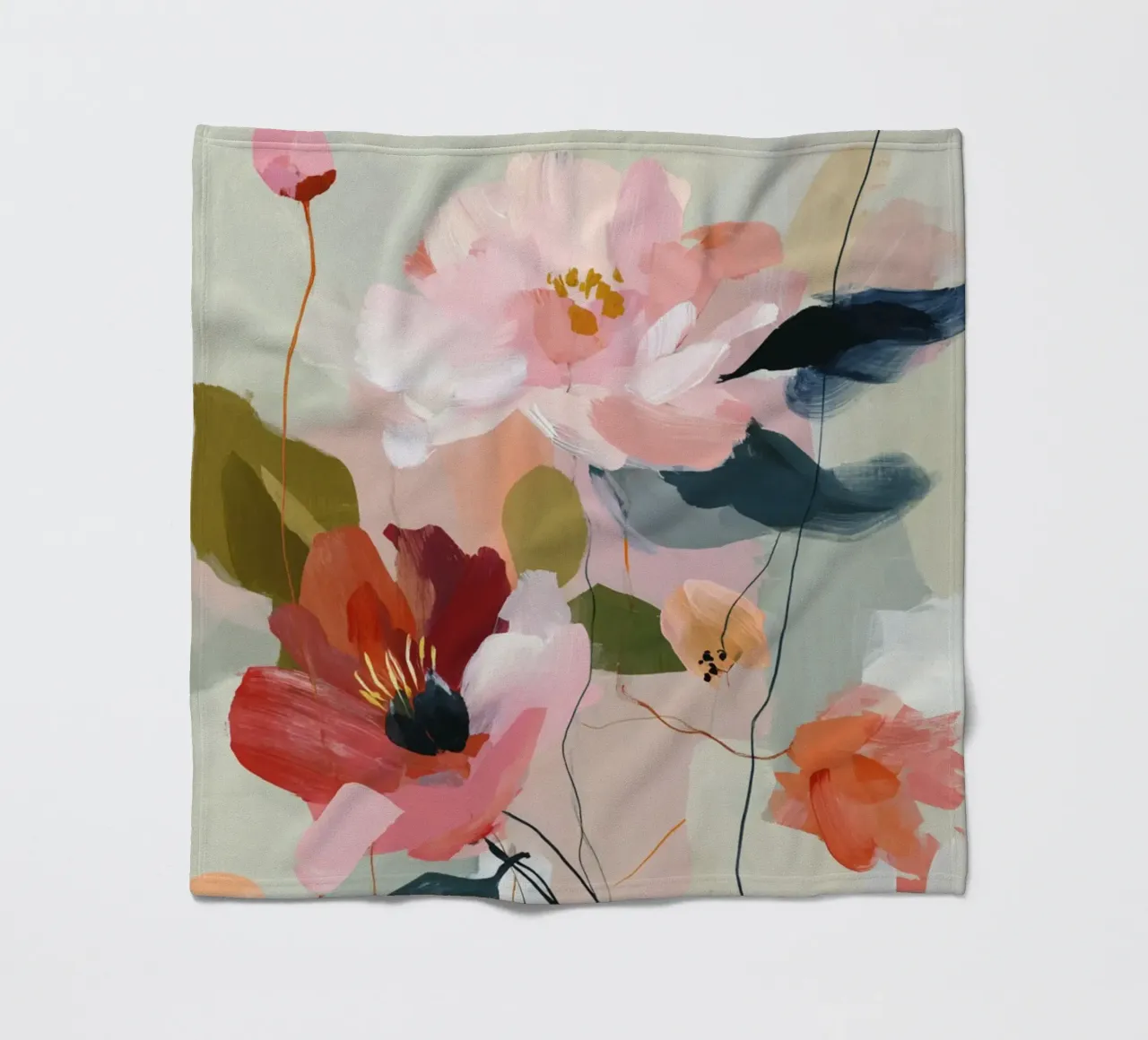 Frühlingsblüte Fleecedecke von M.A.Z.U.N.