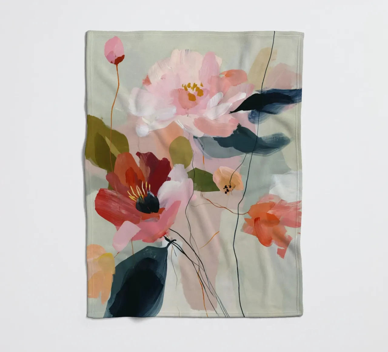 Frühlingsblüte Fleecedecke von M.A.Z.U.N.