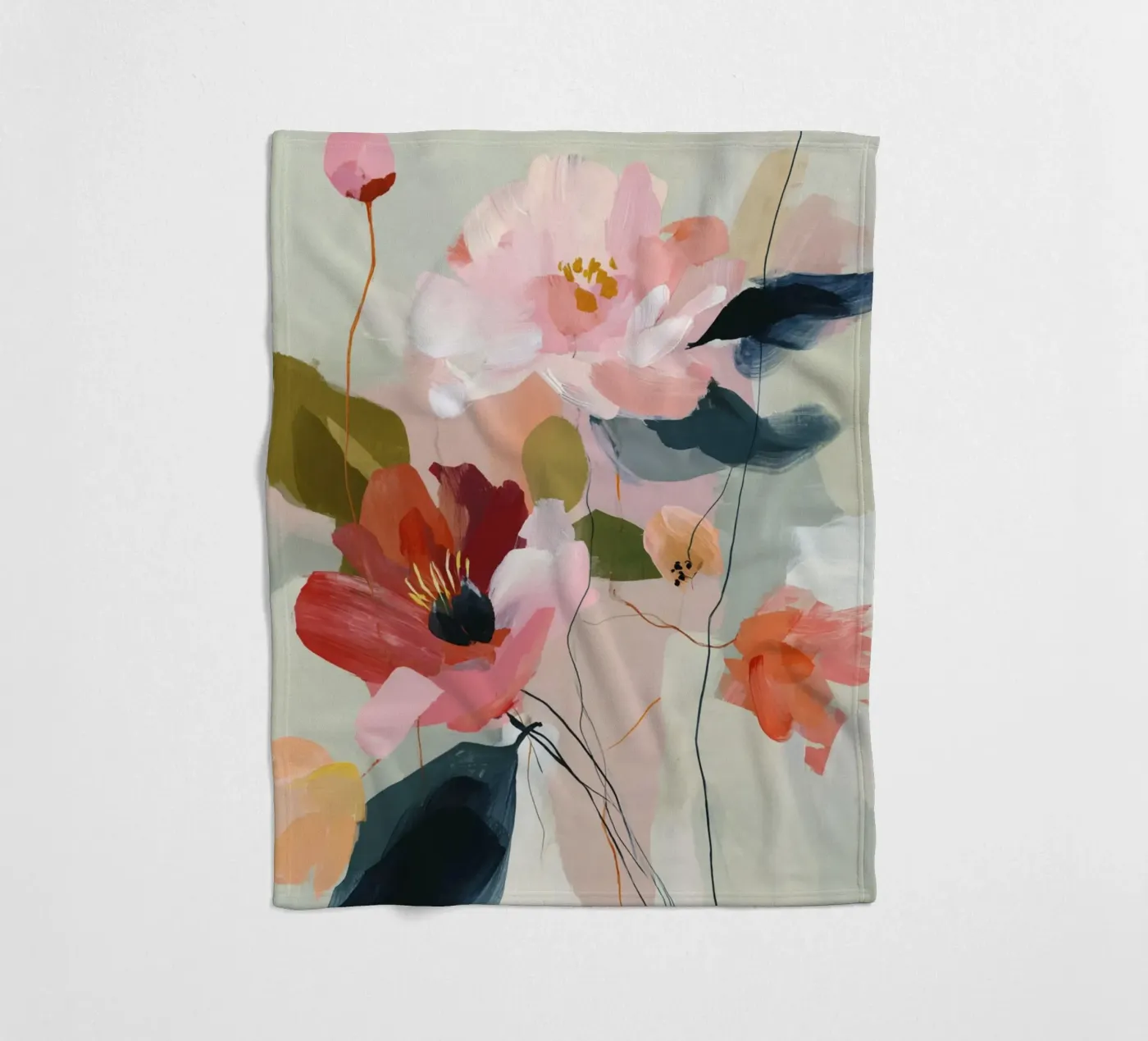 Lente bloei fleecedeken van M.A.Z.U.N.