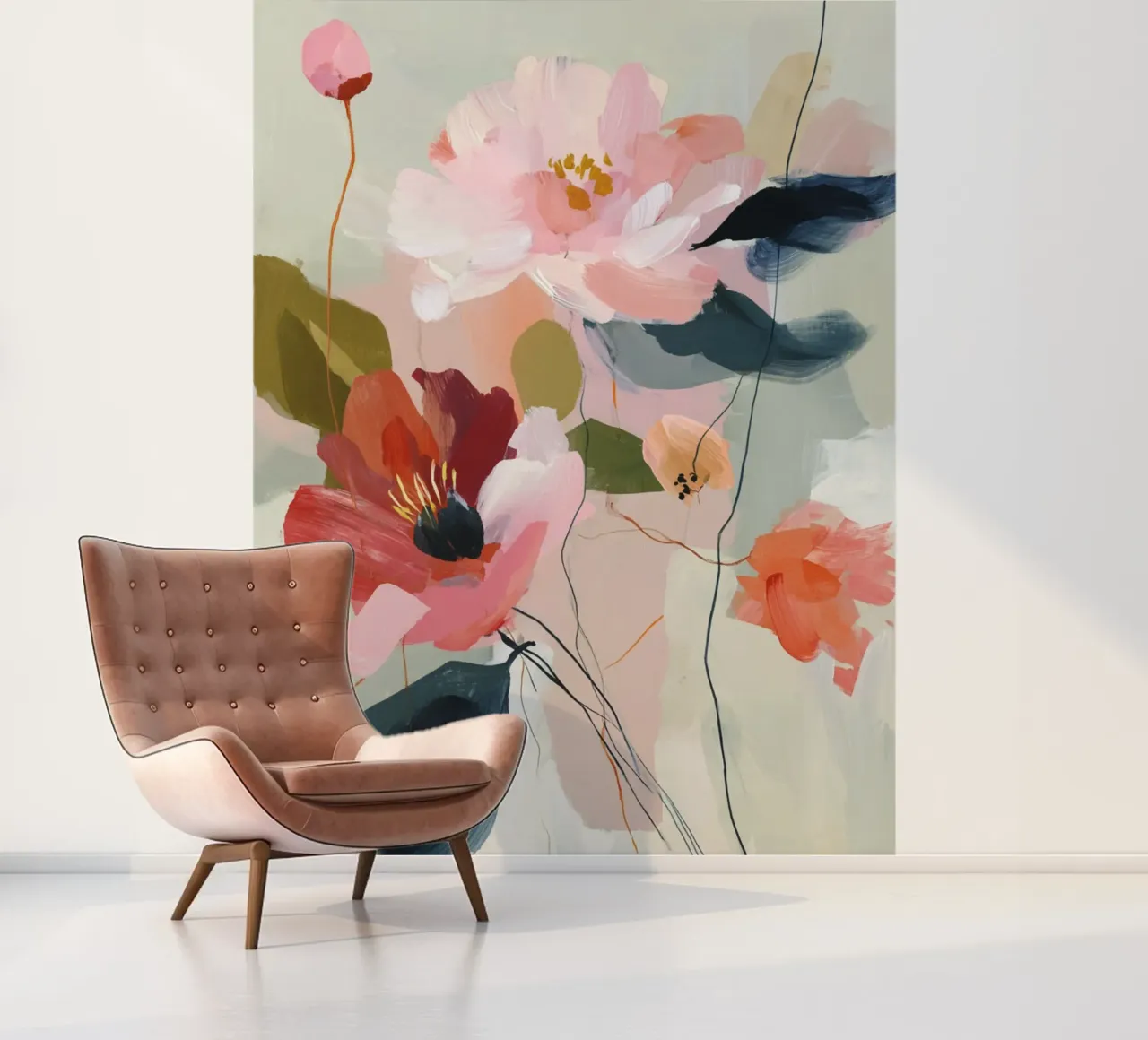 Lente bloei fotobehang van M.A.Z.U.N.