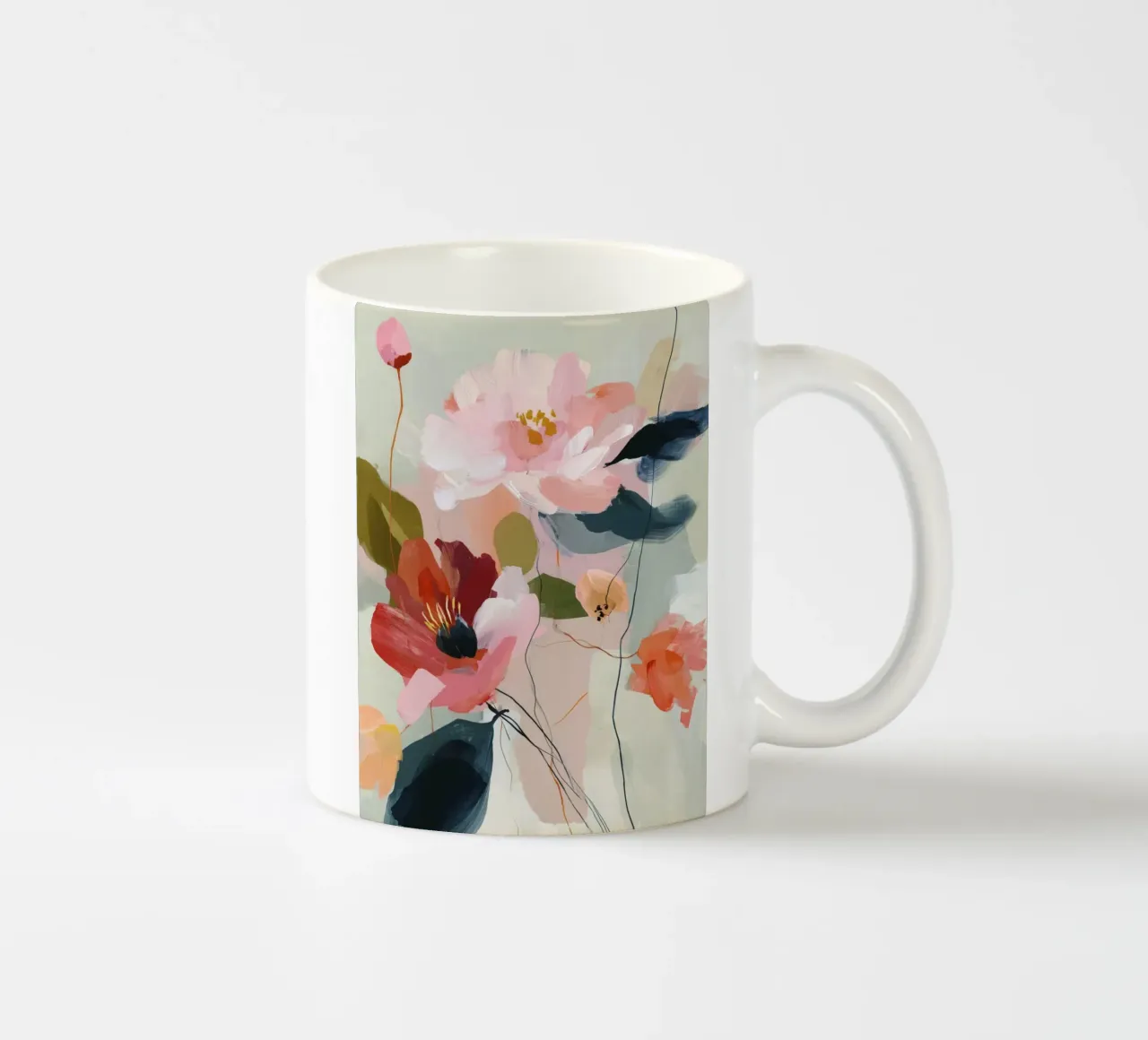 Spring Bloom ceramic mug by M.A.Z.U.N.
