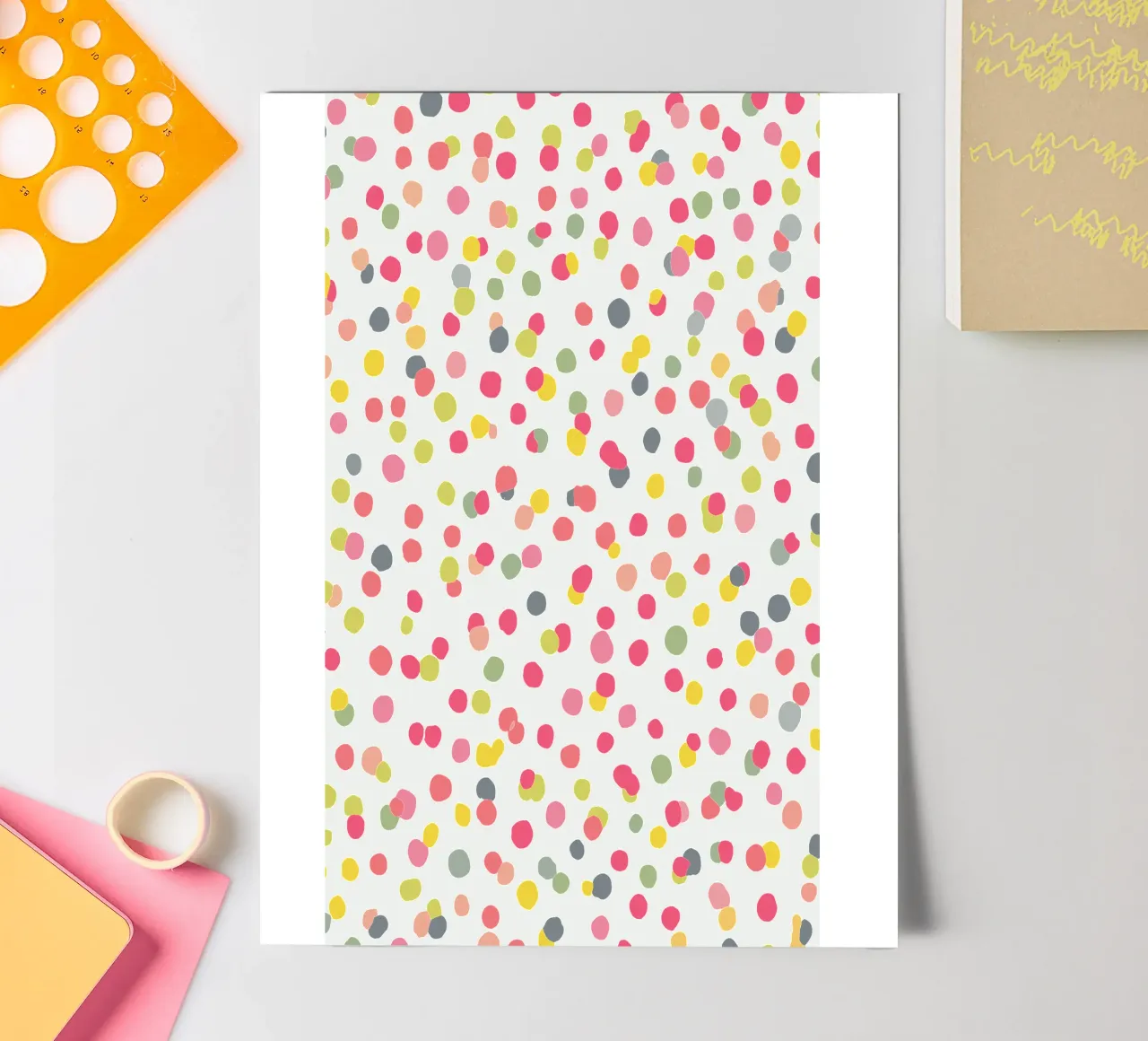 Confetti Dots Pattern sticker sheet by MORINA FLAW