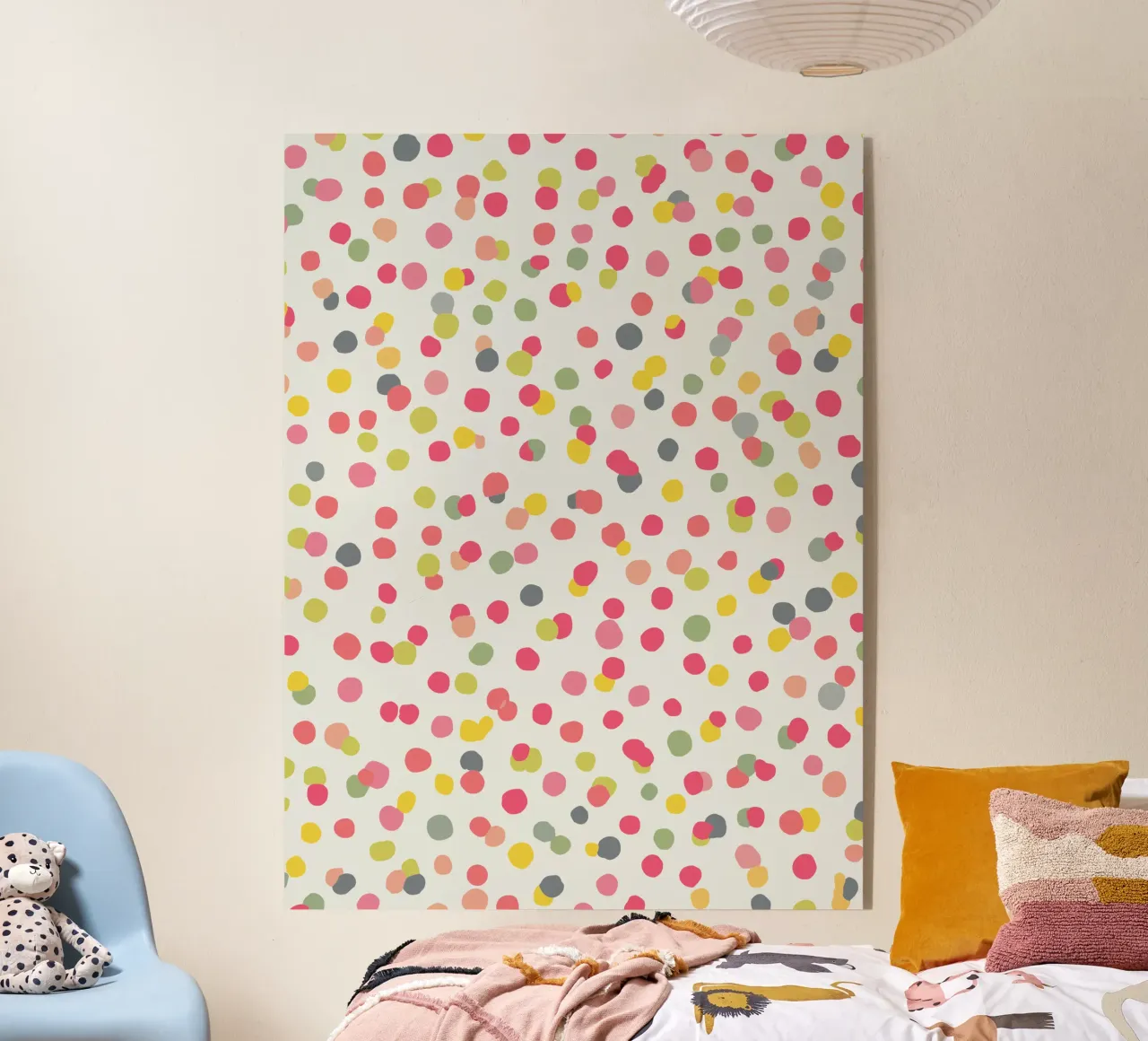 Motif à pois confettis plexiglas de MORINA FLAW