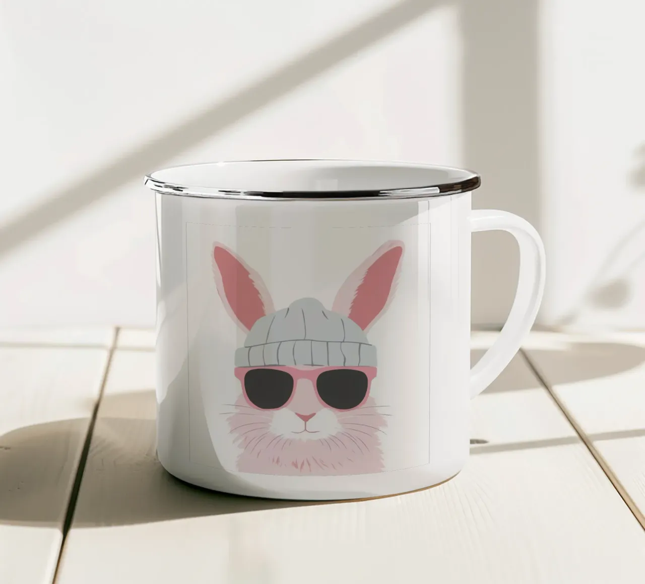 Cute Rabbit 9 tazza in smalto da So Cute Land - Affiches et posters