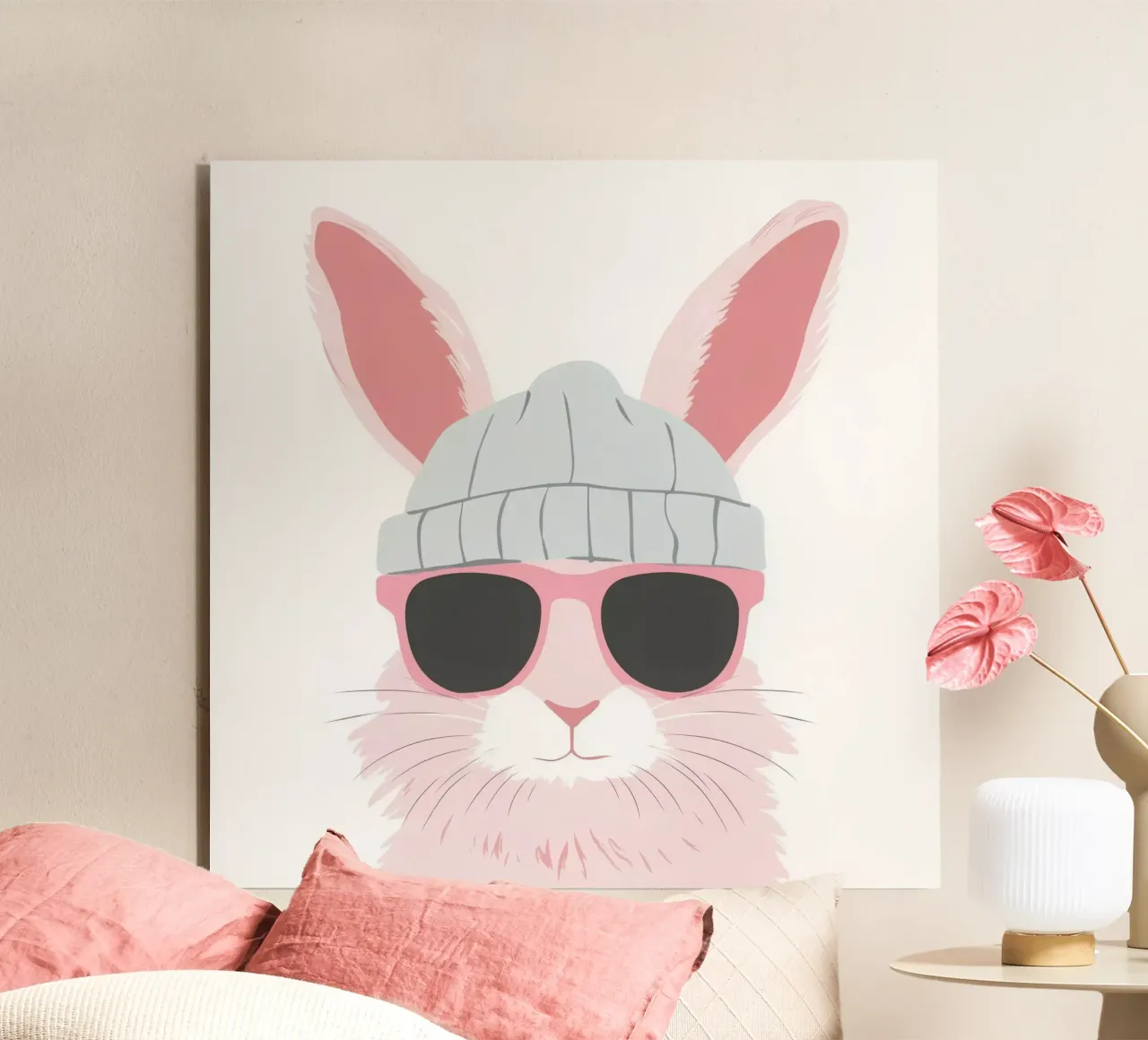 Cute Rabbit 9 Alu-Dibond von So Cute Land - Affiches et posters