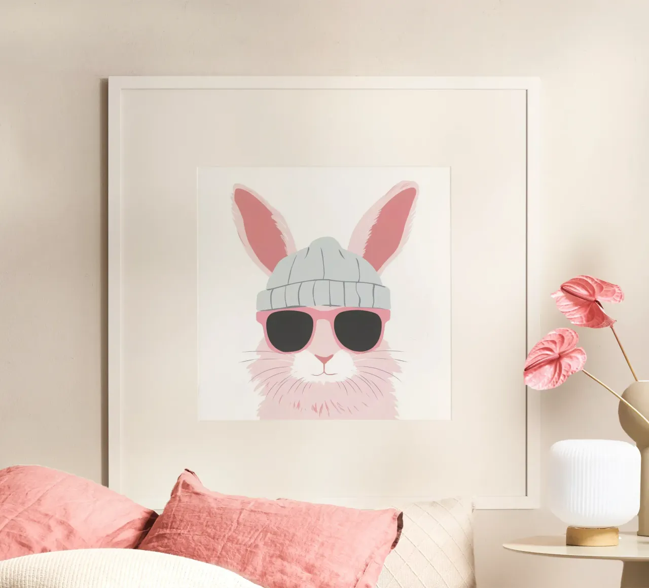 Cute Rabbit 9 carta hahnemühle da So Cute Land - Affiches et posters