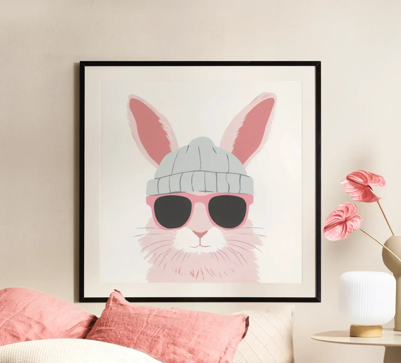 Cute Rabbit 9 carta hahnemühle da So Cute Land - Affiches et posters