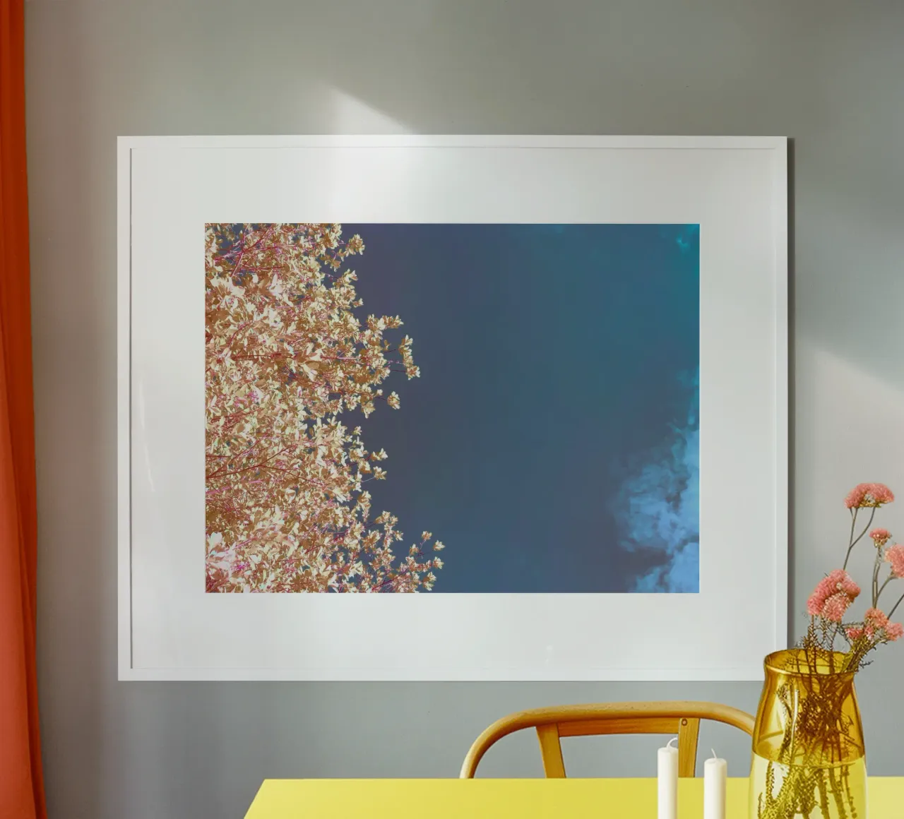 Foglie e cielo poster da Kerry Gerdes Photography