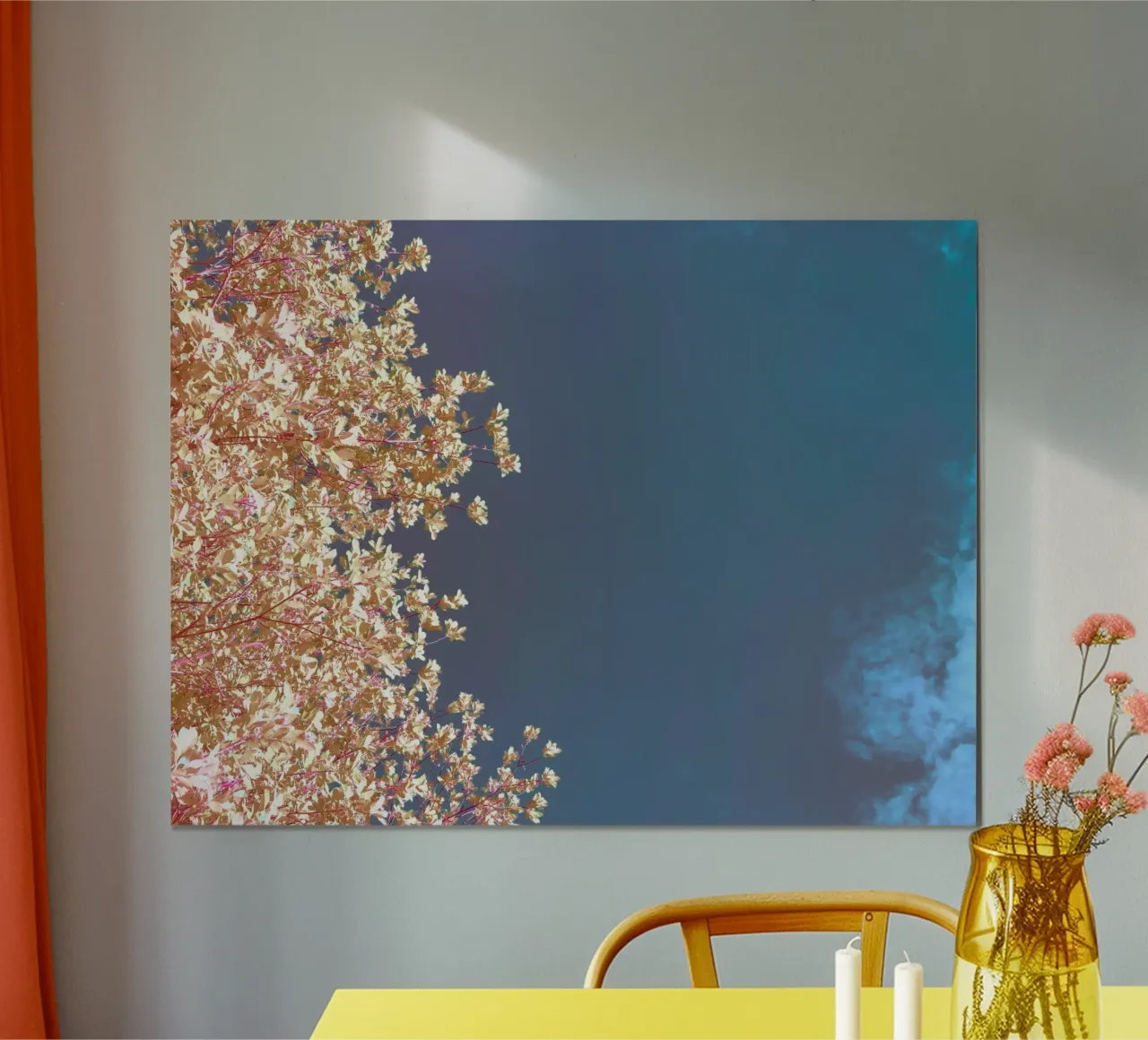 Foglie e cielo poster da Kerry Gerdes Photography