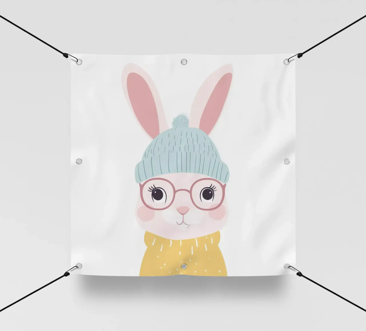 Cute Rabbit 12 telo in pvc da So Cute Land - Affiches et posters