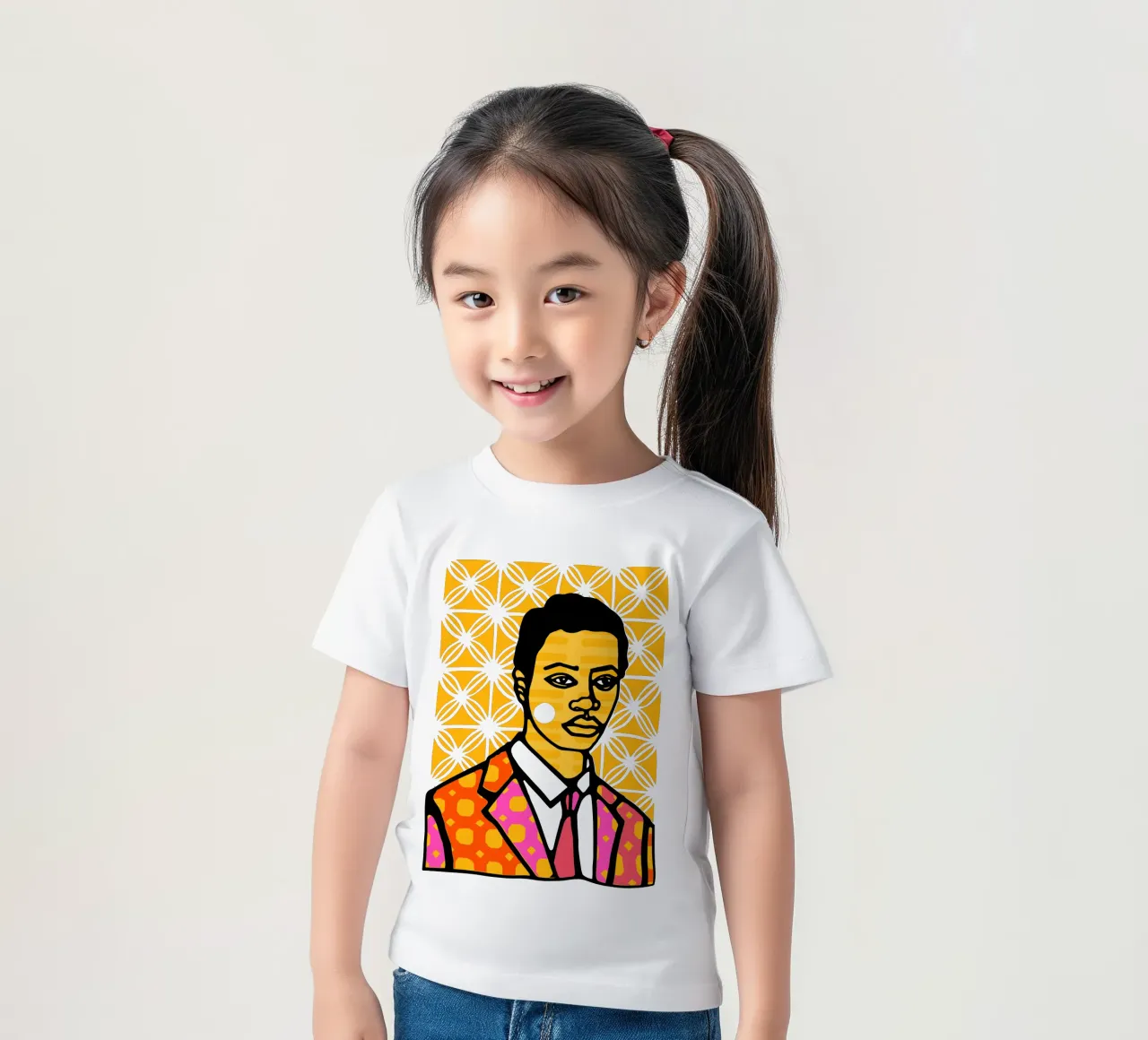 Giallo t-shirt bambini da Portraits
